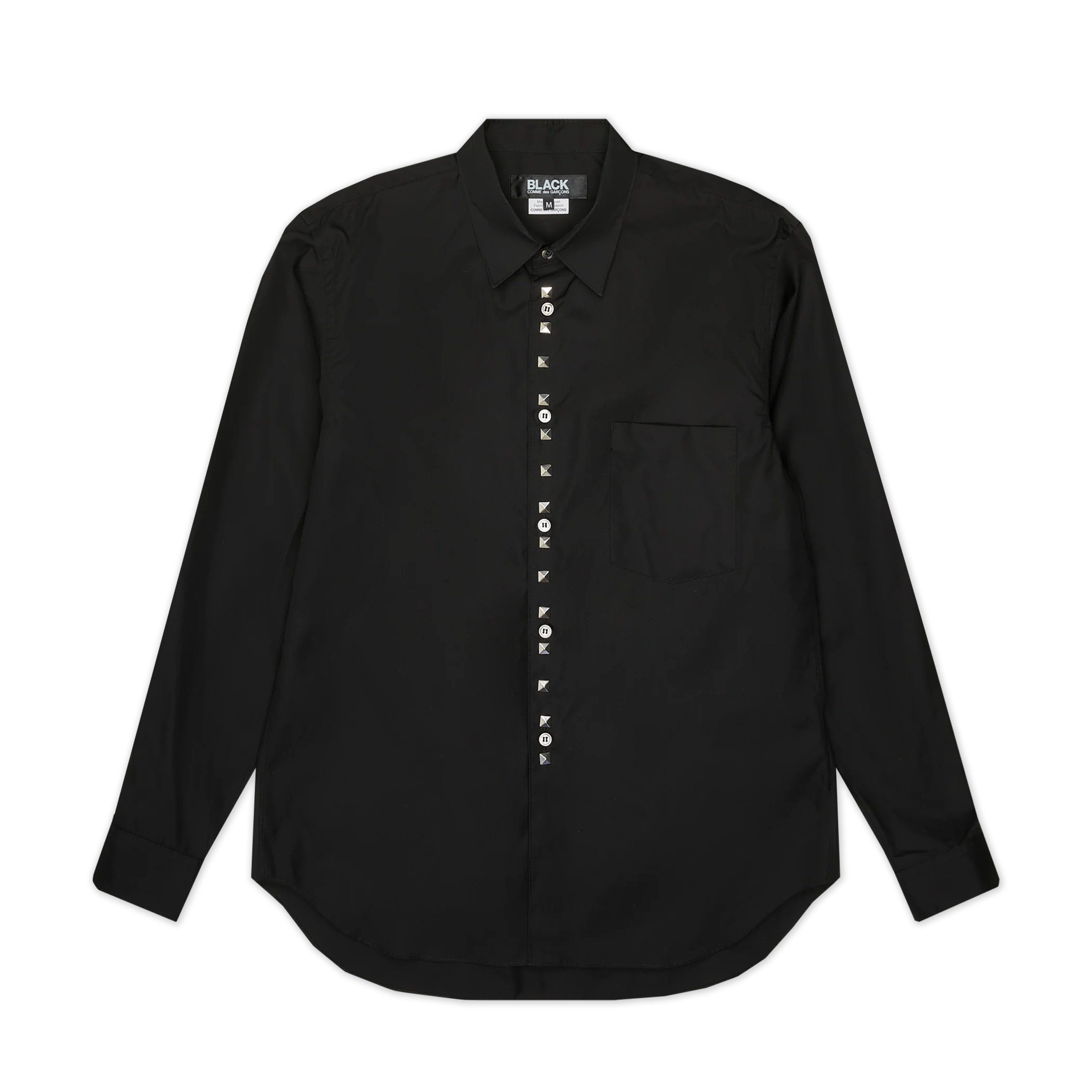 Black Cotton Stud Shirt – COMME des GARÇONS Melbourne