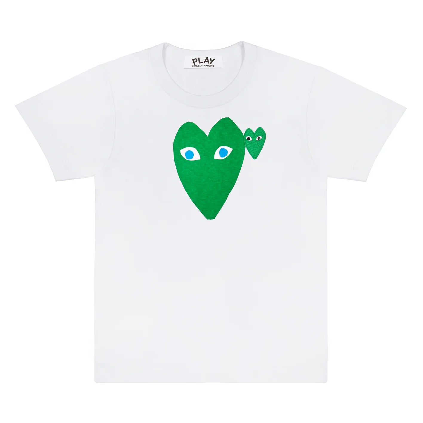 COMME des GARÇONS shirt Pastel green PLAY T-Shirt Large Green Heart with Blue Eyes – COMME des GARÇONS