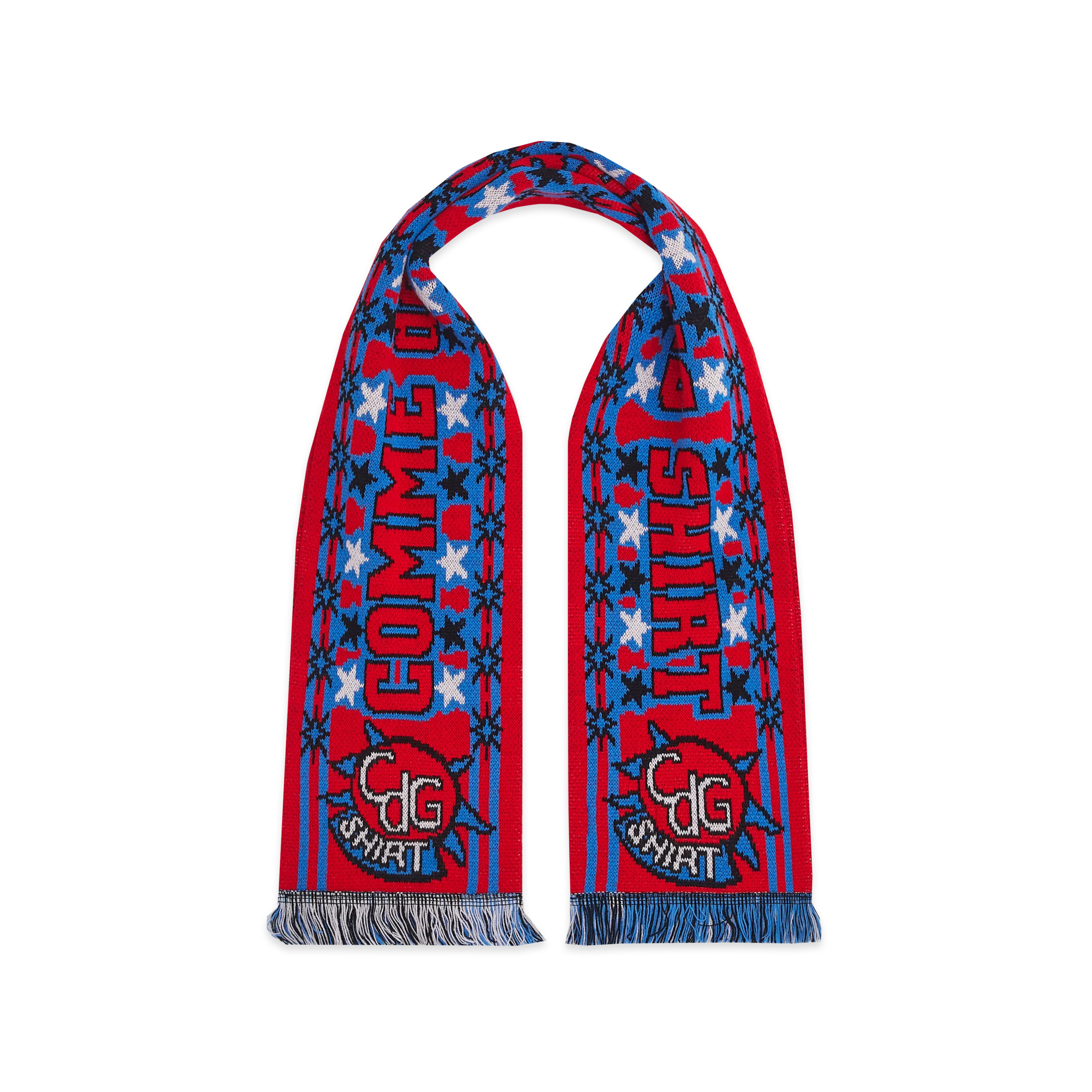COMME des GARÇONS hooligan muffler Red/Blue Football Scarf – COMME des GARÇONS Melbourne