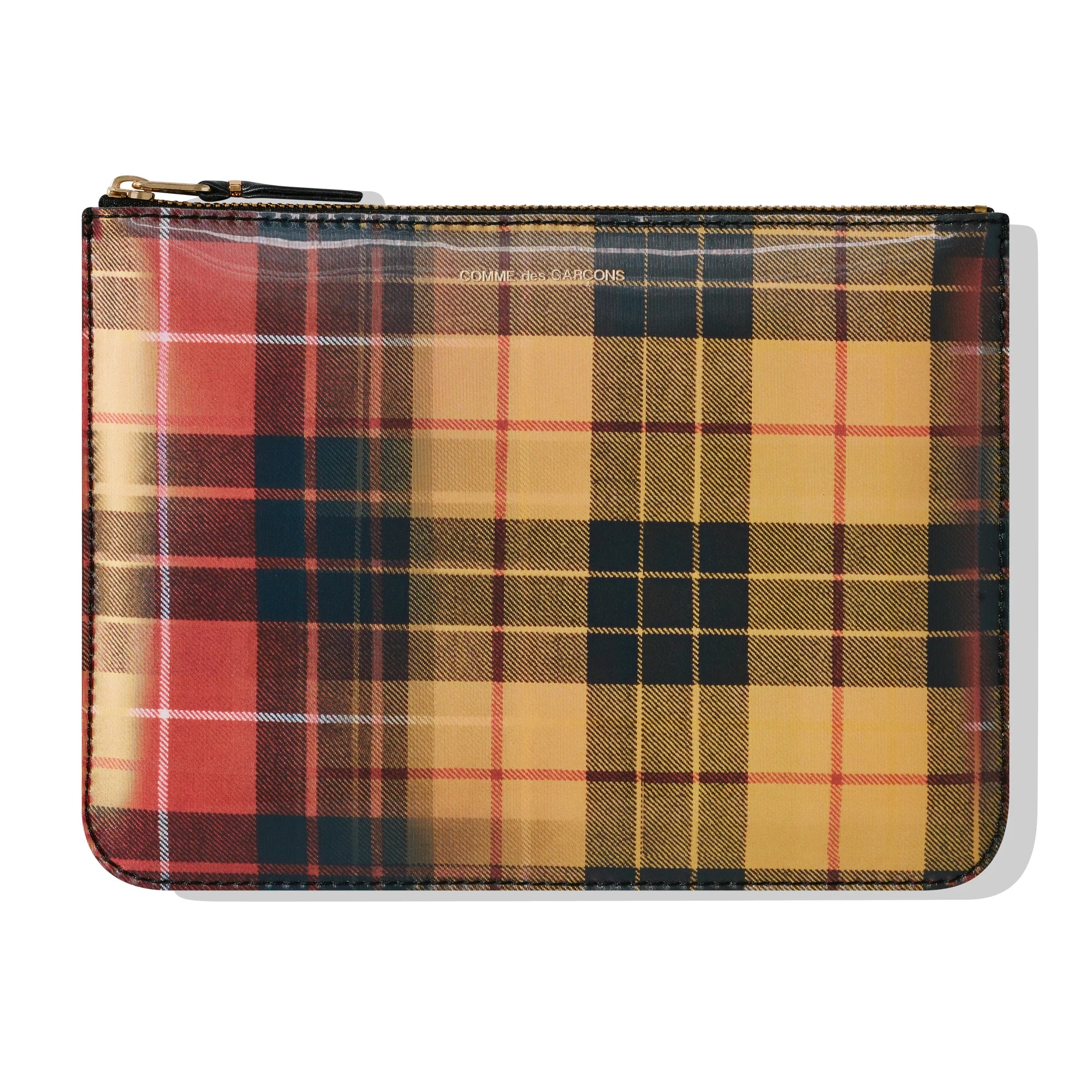 Lenticular Tartan L Zip Wallet