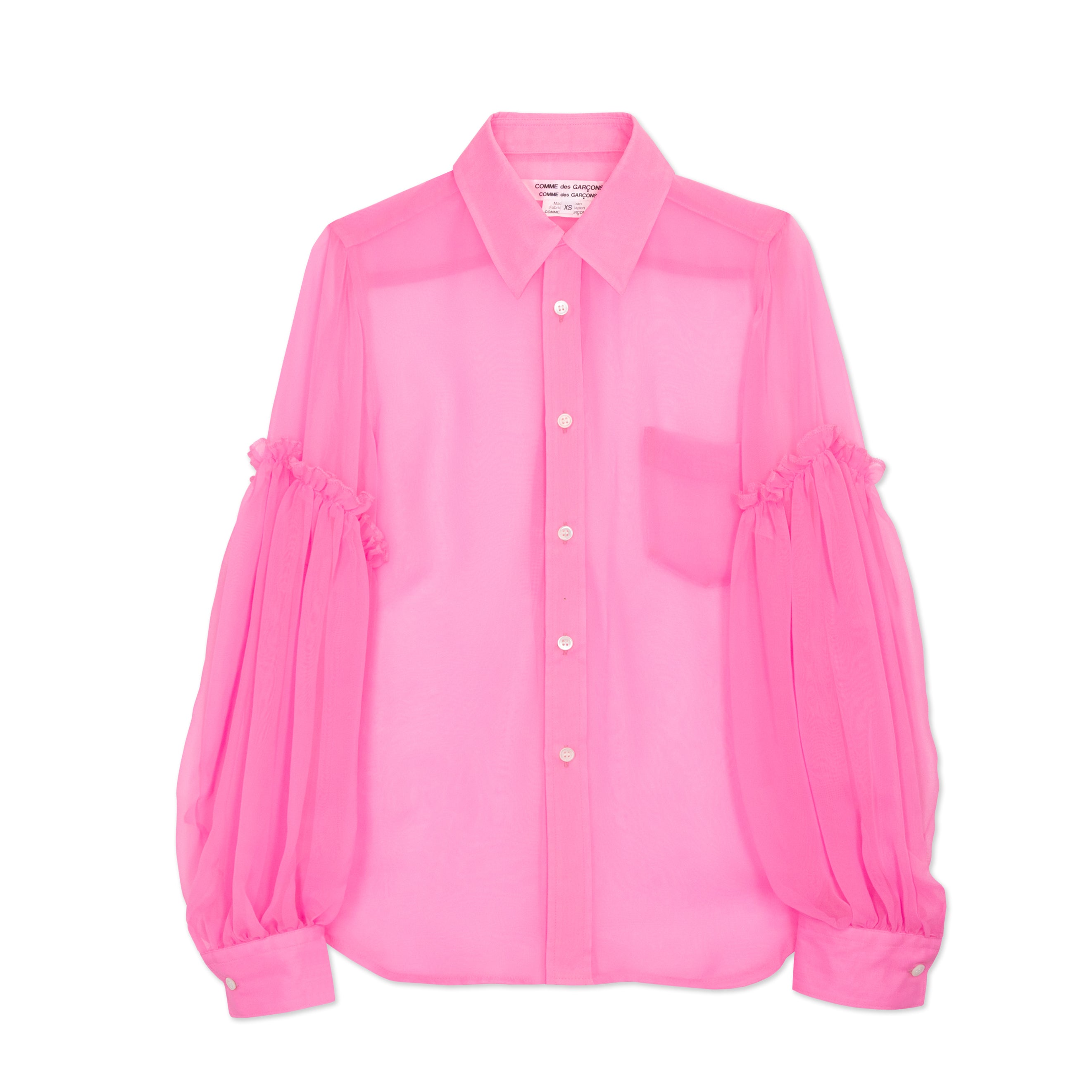 Pink Sheer Ruffle Sleeve Blouse – COMME des GARÇONS Melbourne