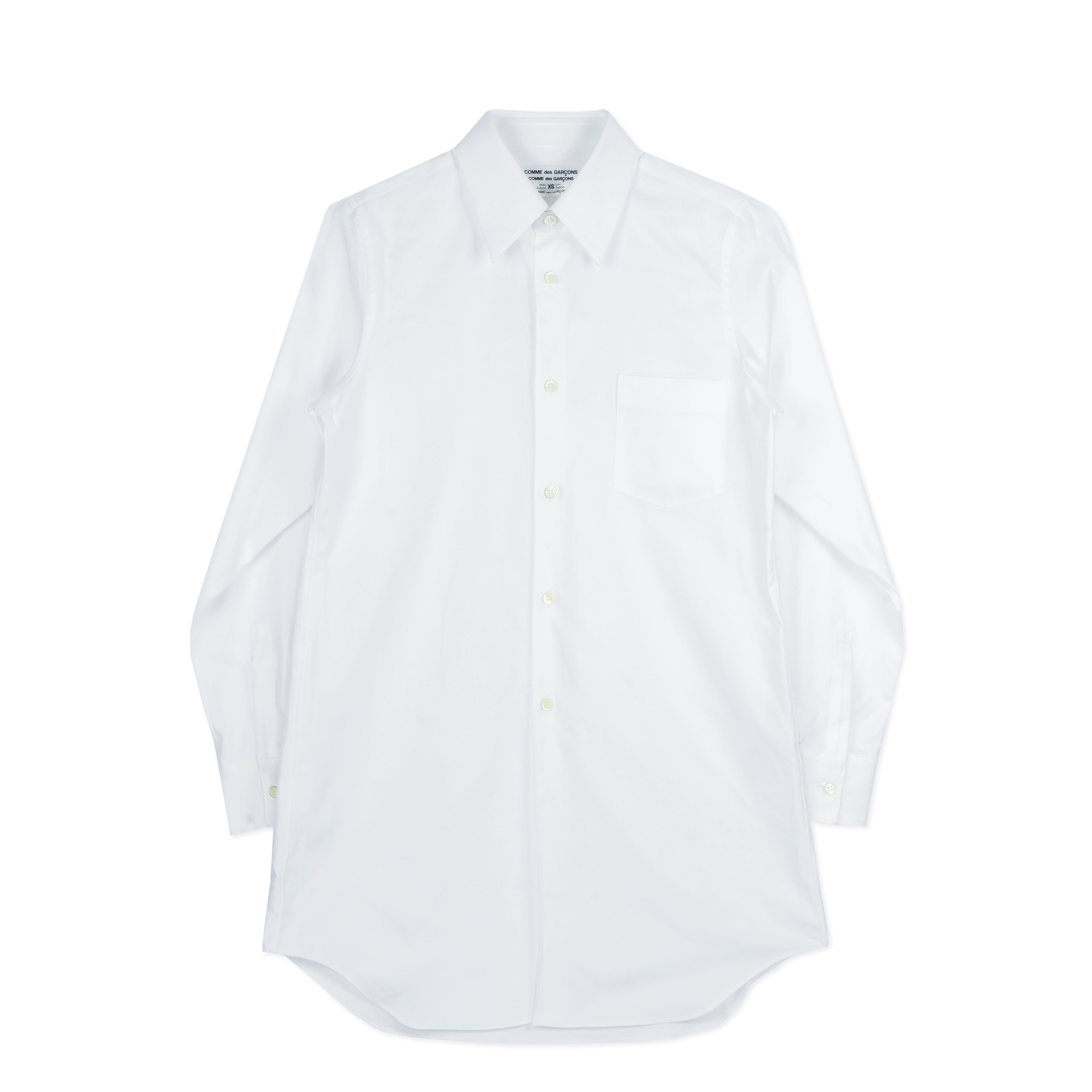 Cotton Oxford White Long Shirt COMME des GARONS Melbourne Cotton Oxford White Long Shirt COMME des GARONS Melbourne