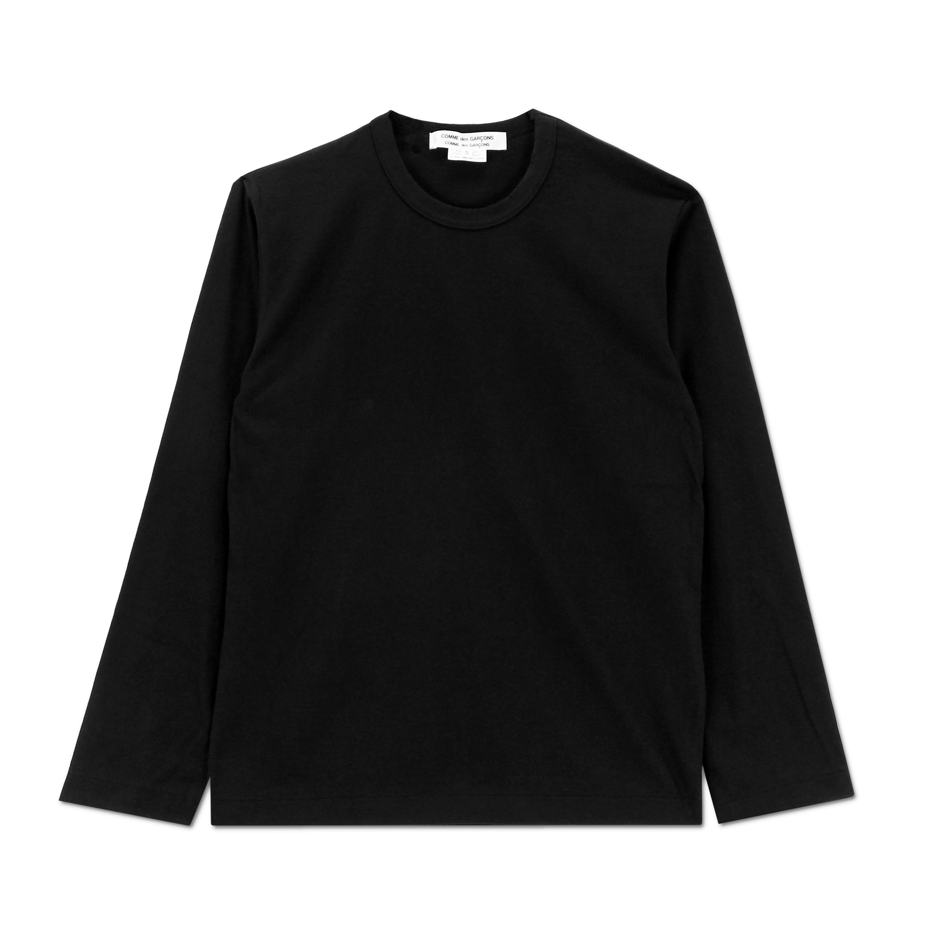 Cotton L S T Shirt Black COMME des GARCONS Melbourne