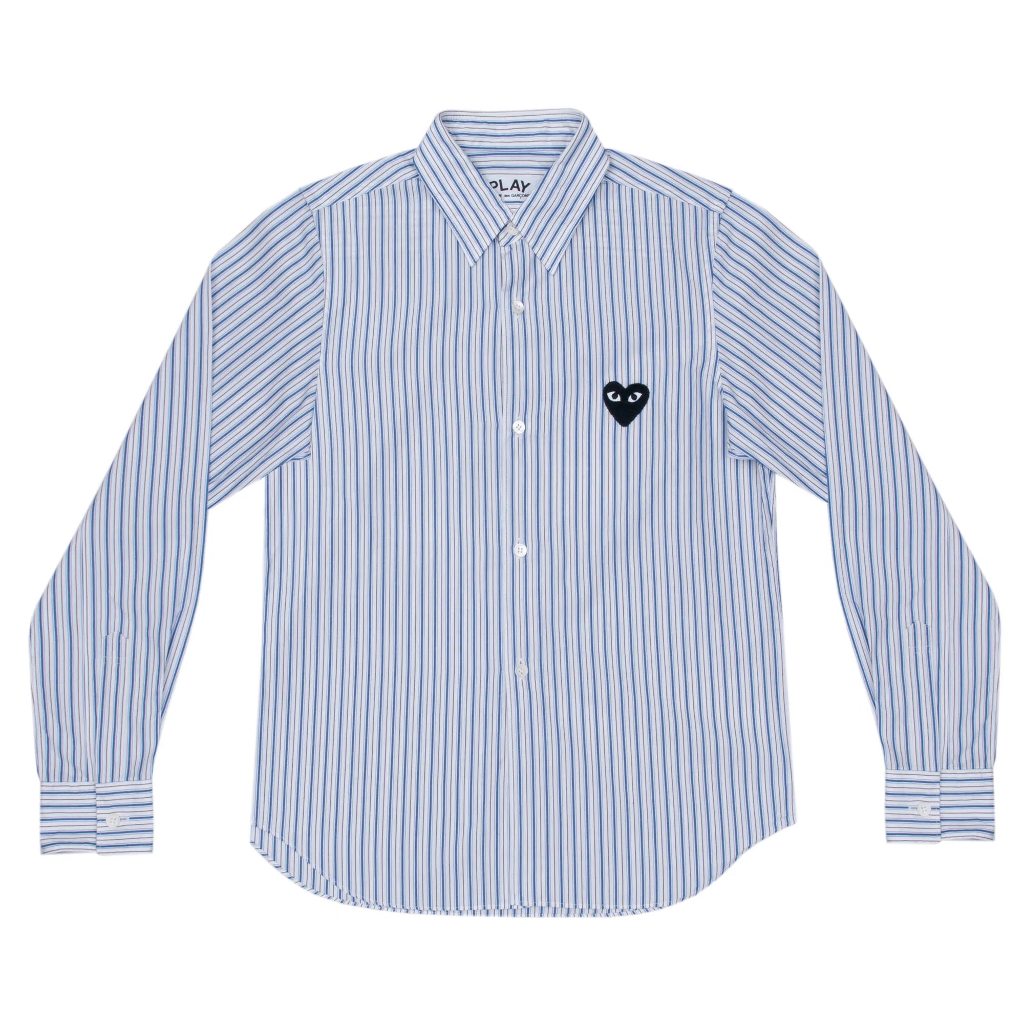 PLAY Striped Shirt Black Emblem
