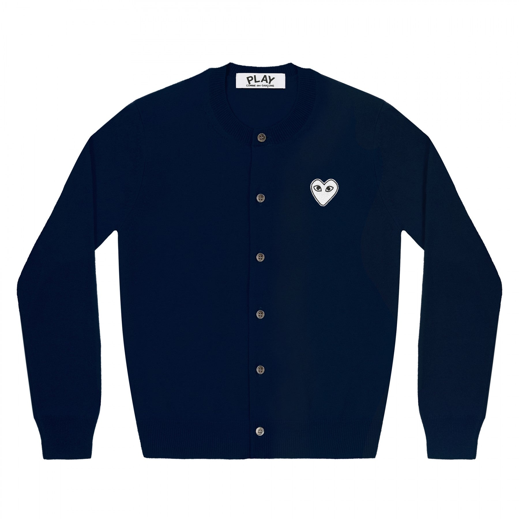 PLAY Women's Cardigan White Heart Navy – COMME des GARÇONS Melbourne