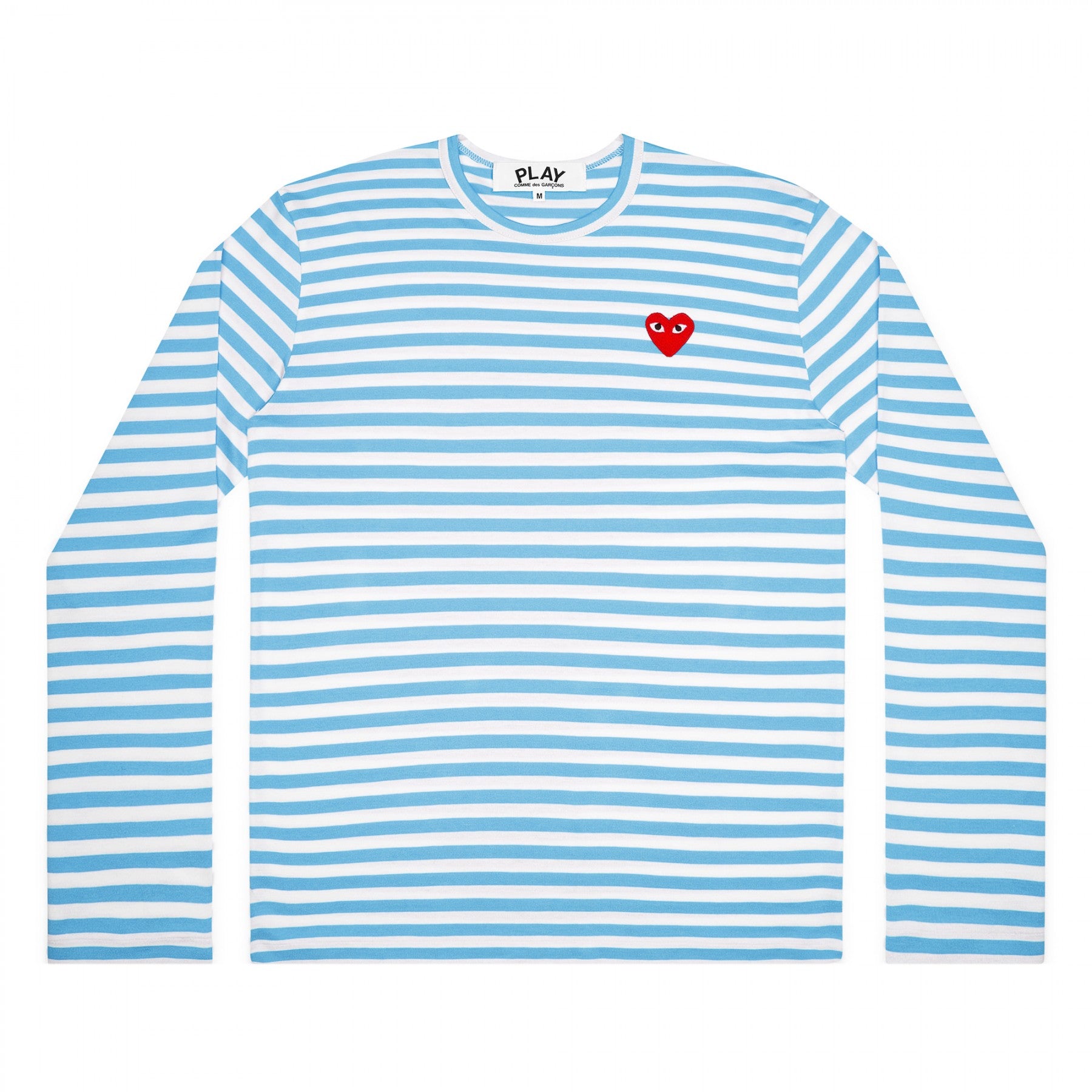 PLAY L/S Coloured Striped Red Emblem Spring Series (Blue) – COMME