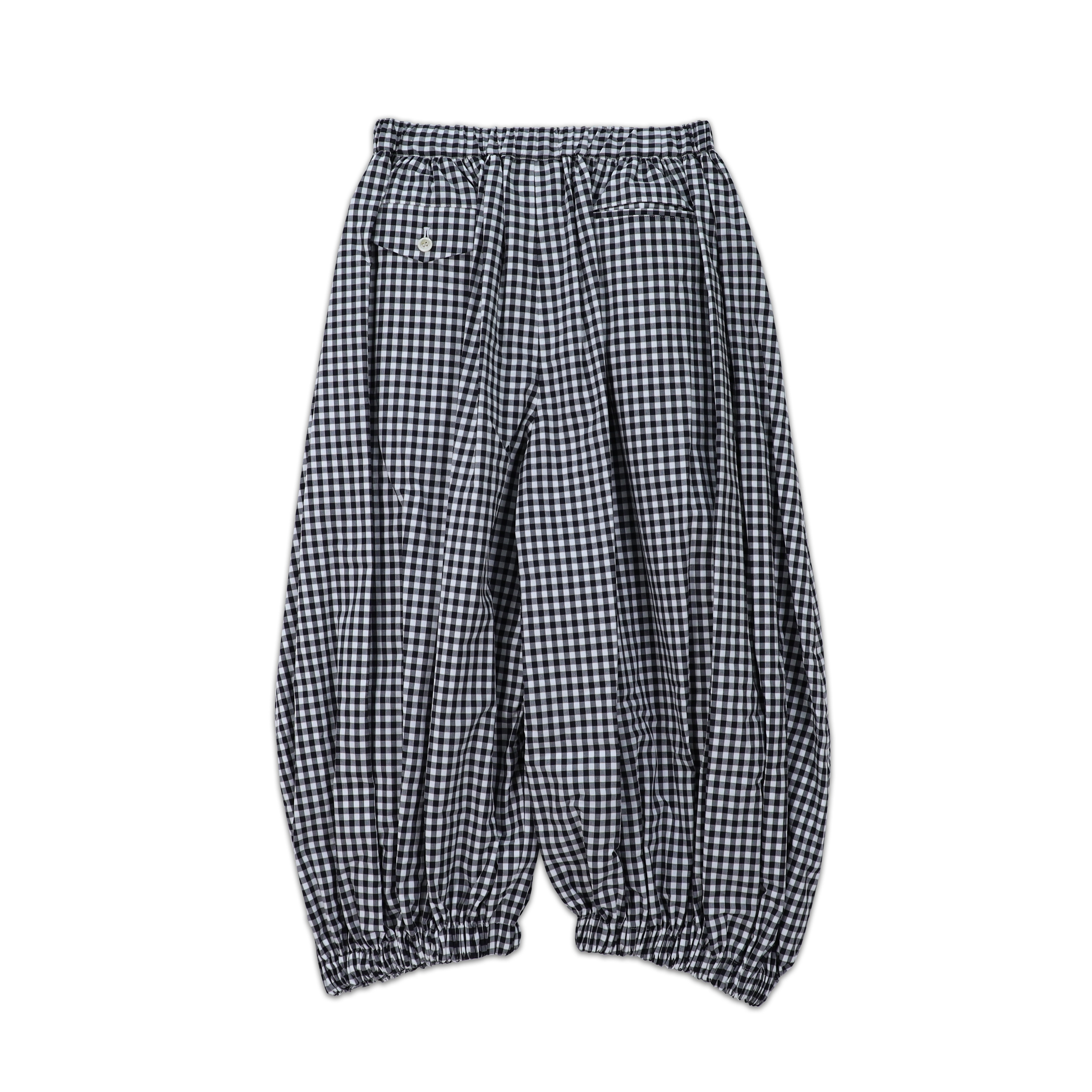 Comme des Garçons Gabardine Check Pants Check Gathered Pant – COMME des GARÇONS Melbourne