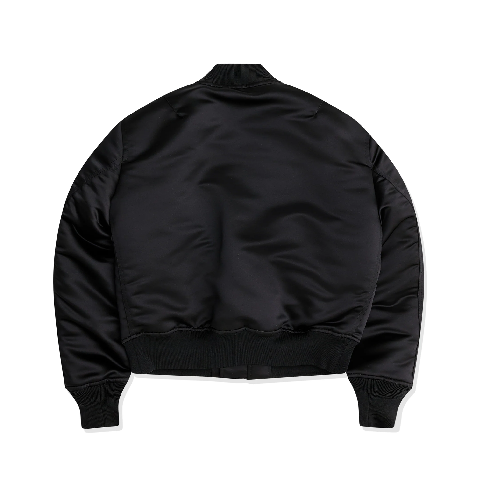 Wadded Polyester Frill Reversible Bomber Jacket