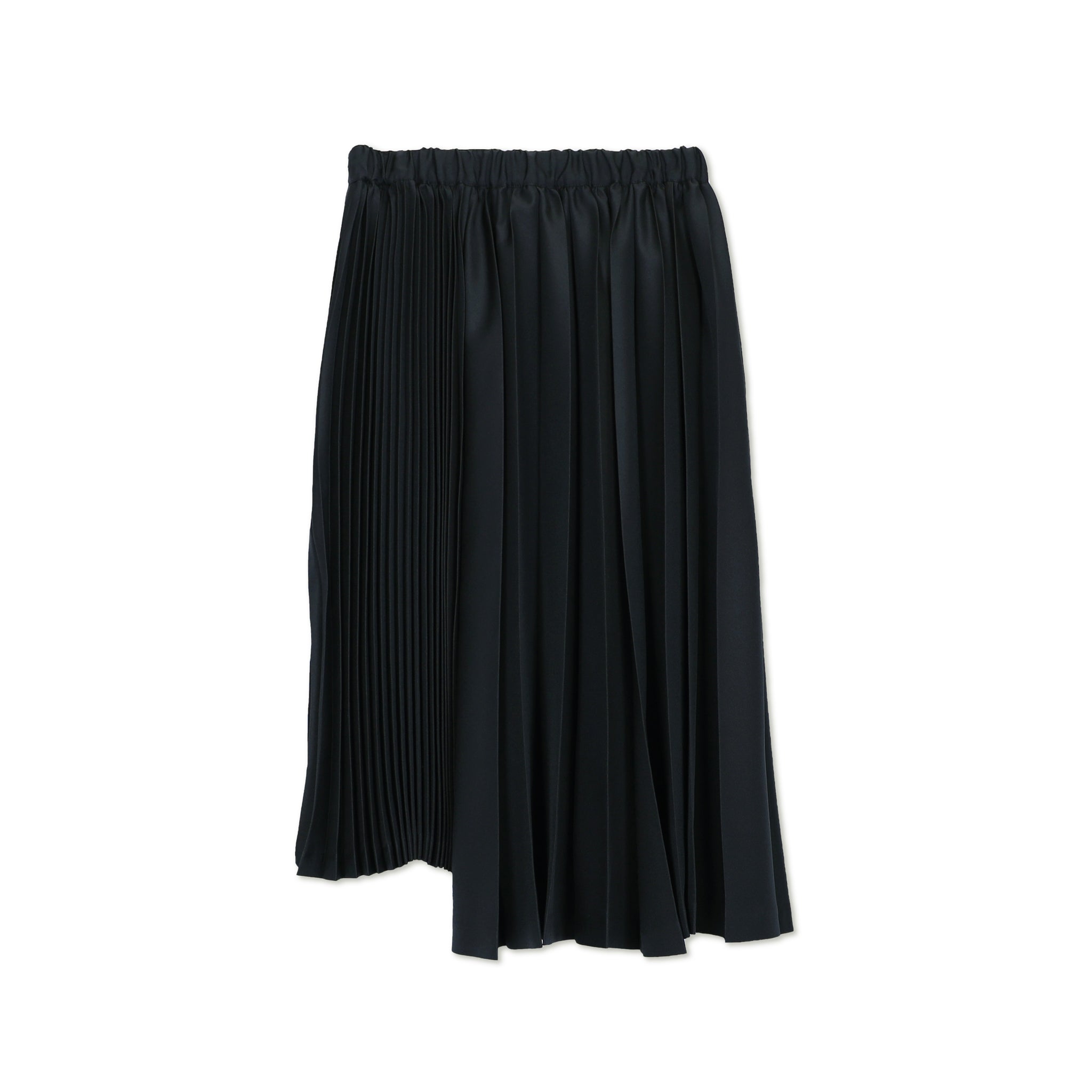 Asymmetric Accordion Pleated Skirt