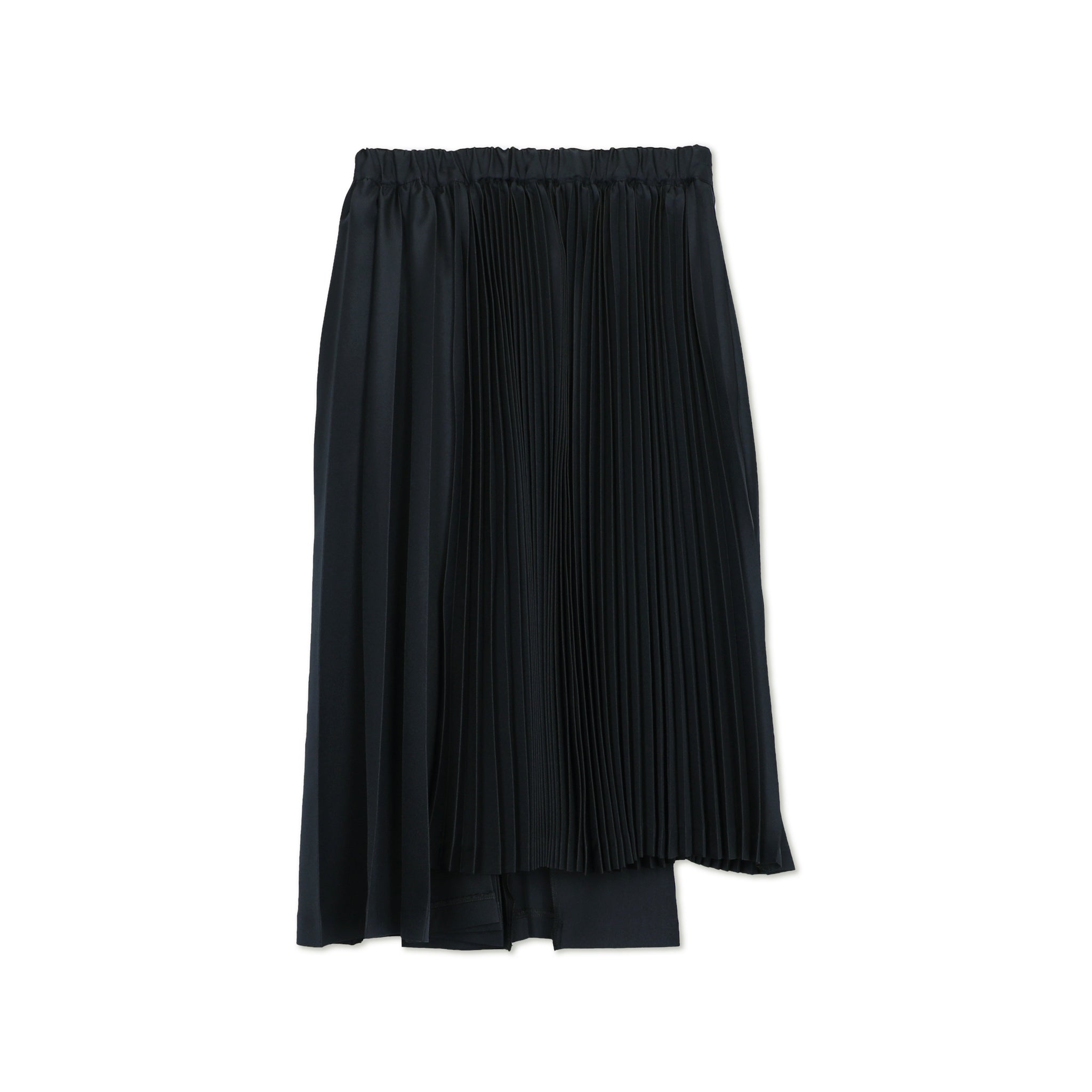 Asymmetric Accordion Pleated Skirt