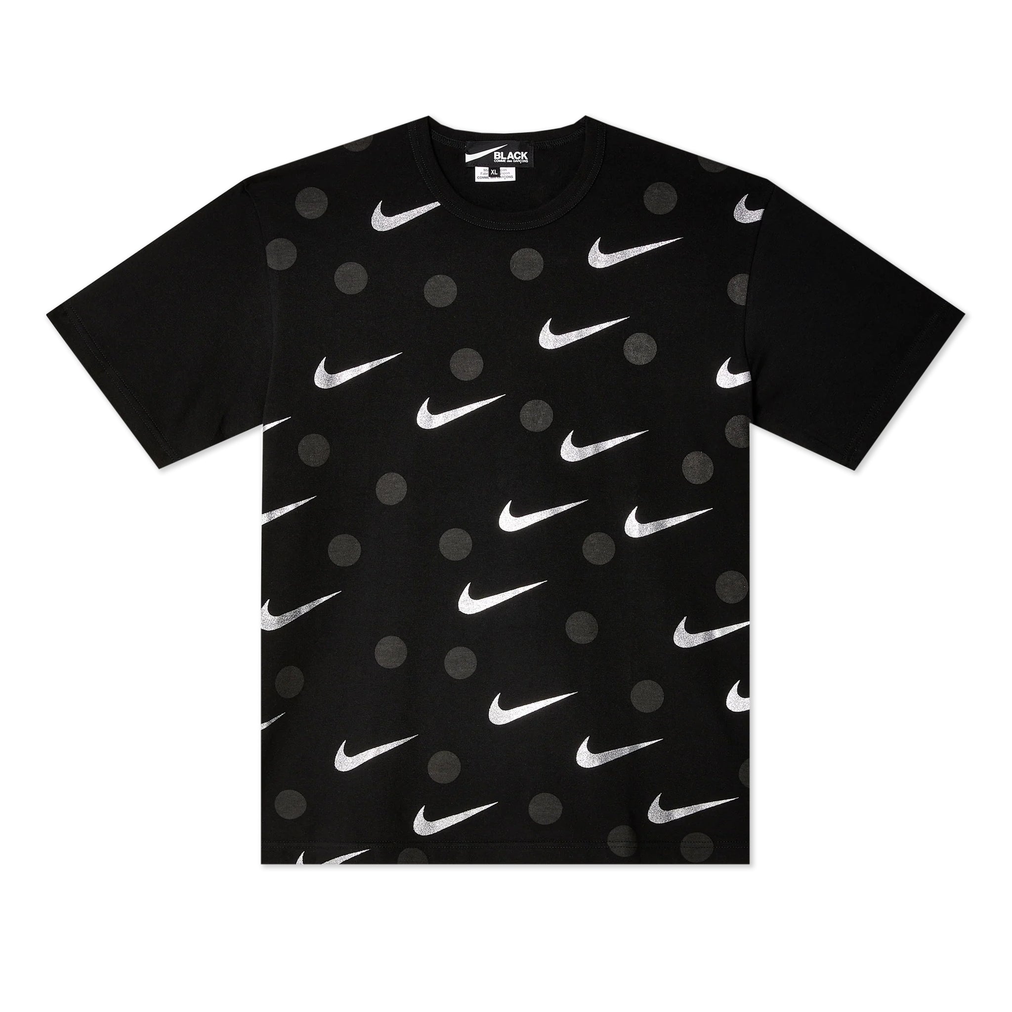 NIKE Dot Repeat Logo T-Shirt Black