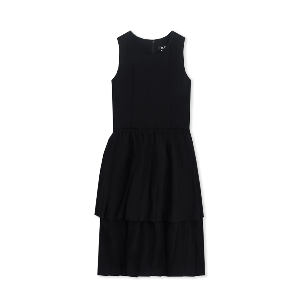 Layered Knife Pleat dress