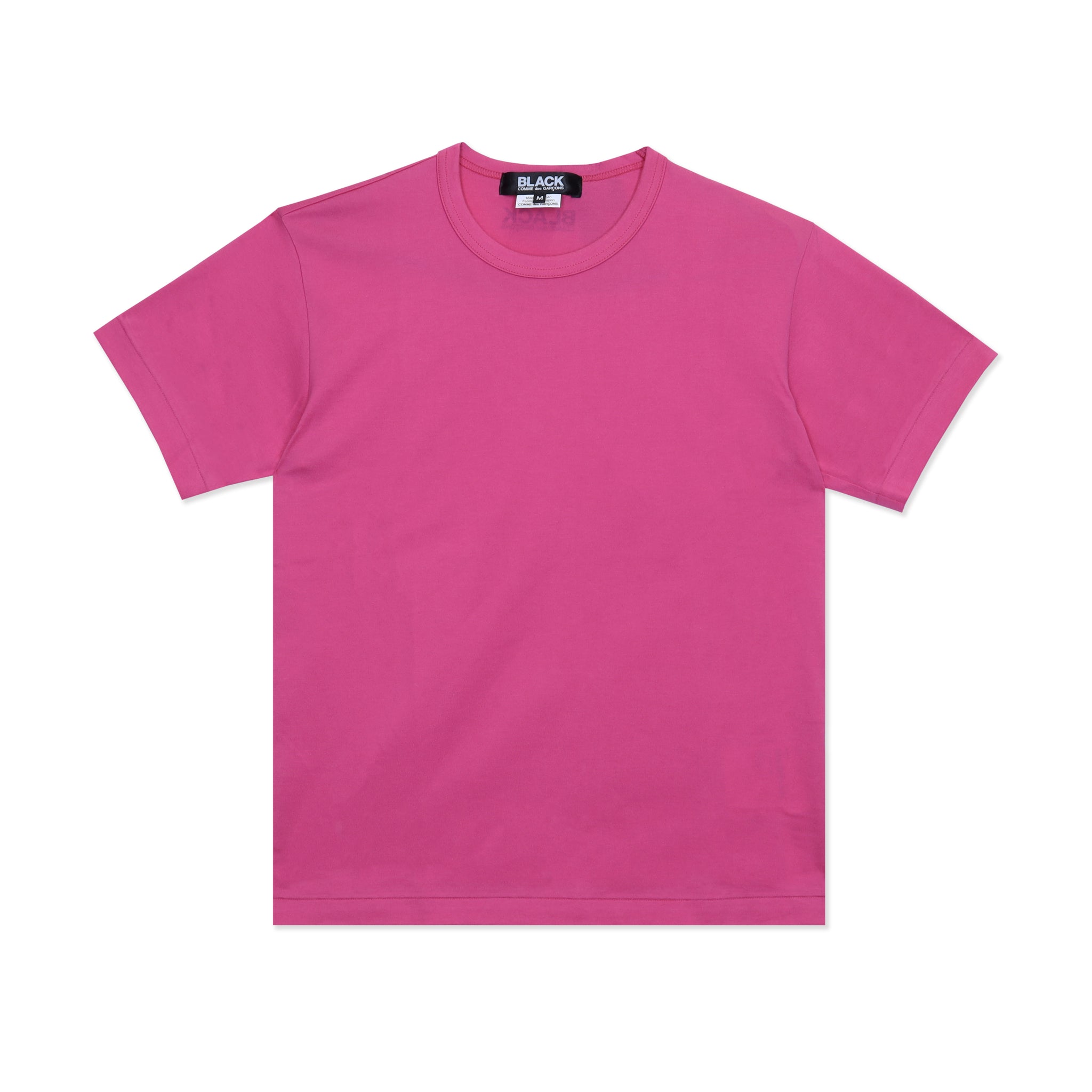 Pink Cotton Neck Logo T-Shirt