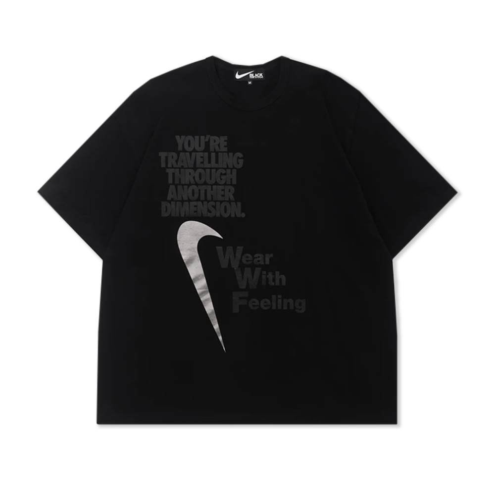 NIKE Oversized Message T-Shirt Black
