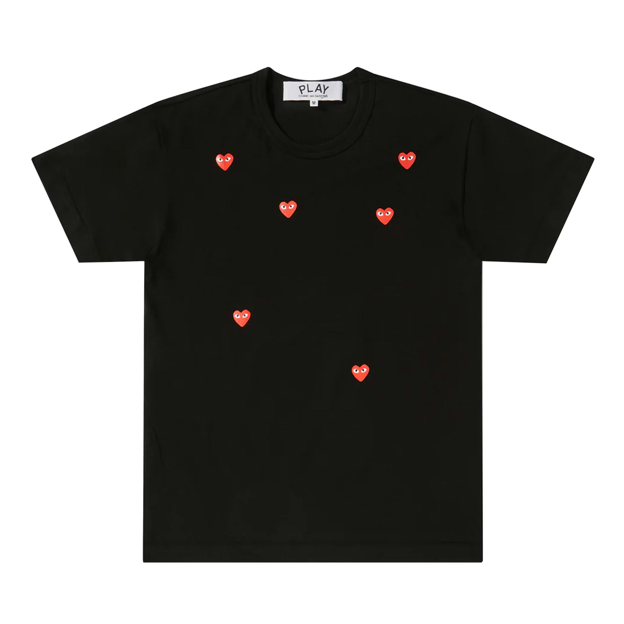 PLAY Multiple Heart Logo T-Shirt (Black)