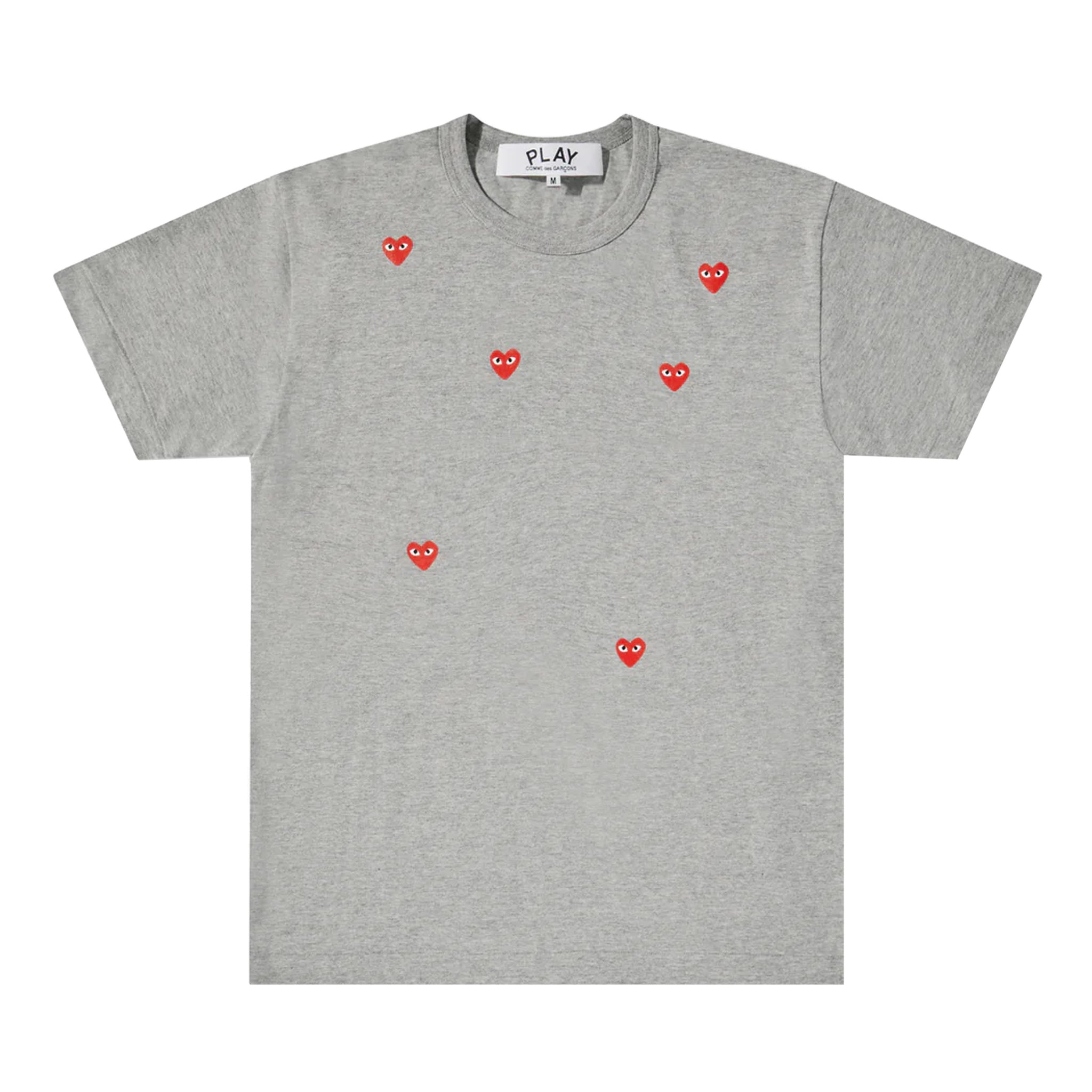 PLAY Multiple Heart Logo T-Shirt (Grey)