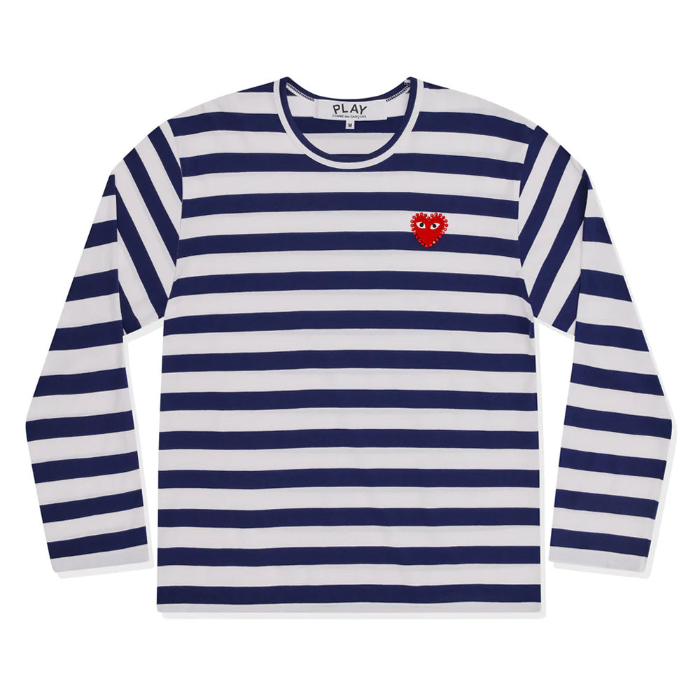 PLAY L/S Navy Stripe Rhinestone T-Shirt – COMME des GARÇONS Melbourne