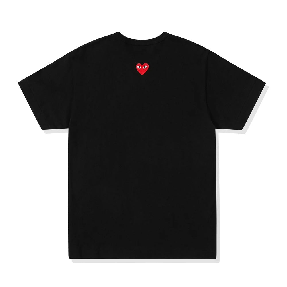 PLAY Reverse Red Heart T-Shirt (Black)