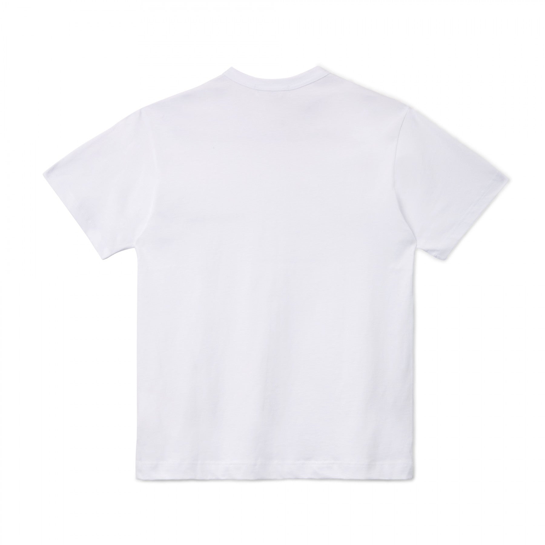 SHIRT FOREVER Basic Hem Logo S/S T-Shirt WHITE