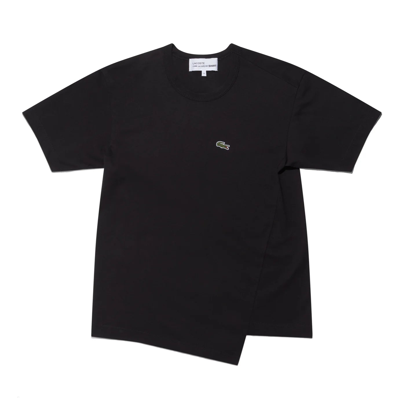Lacoste Black Asymmetric Seam T-Shirt