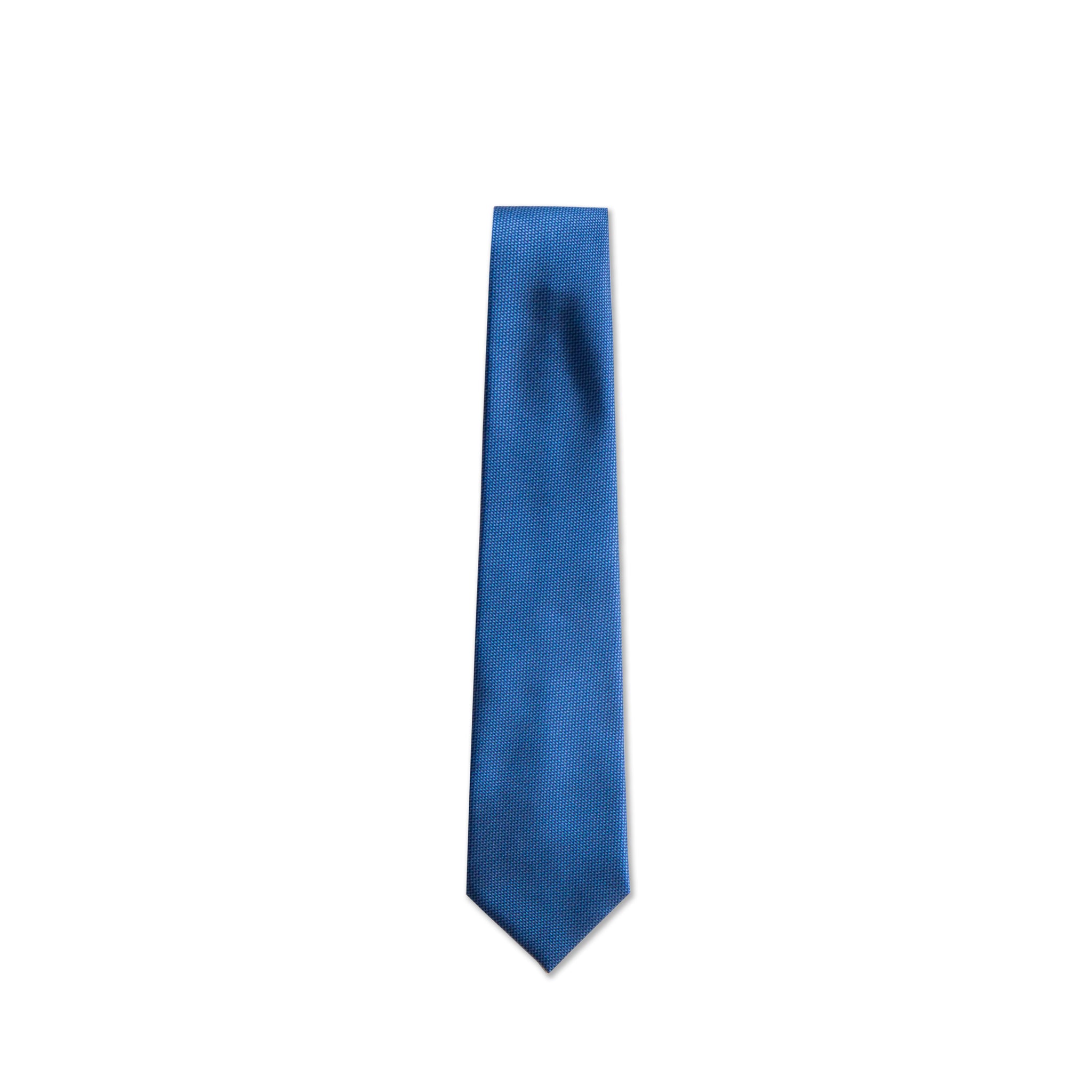 Solid Bright Blue Silk Tie