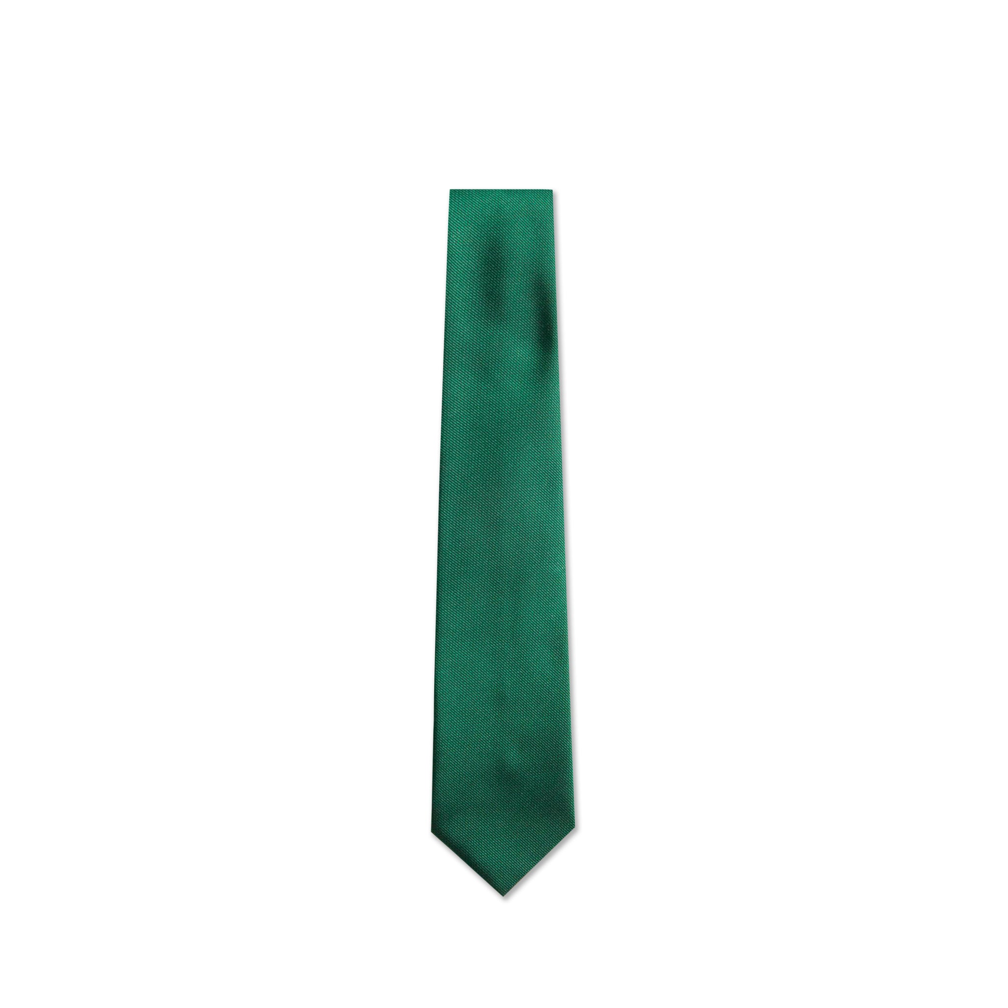 Solid Bright Green Silk Tie