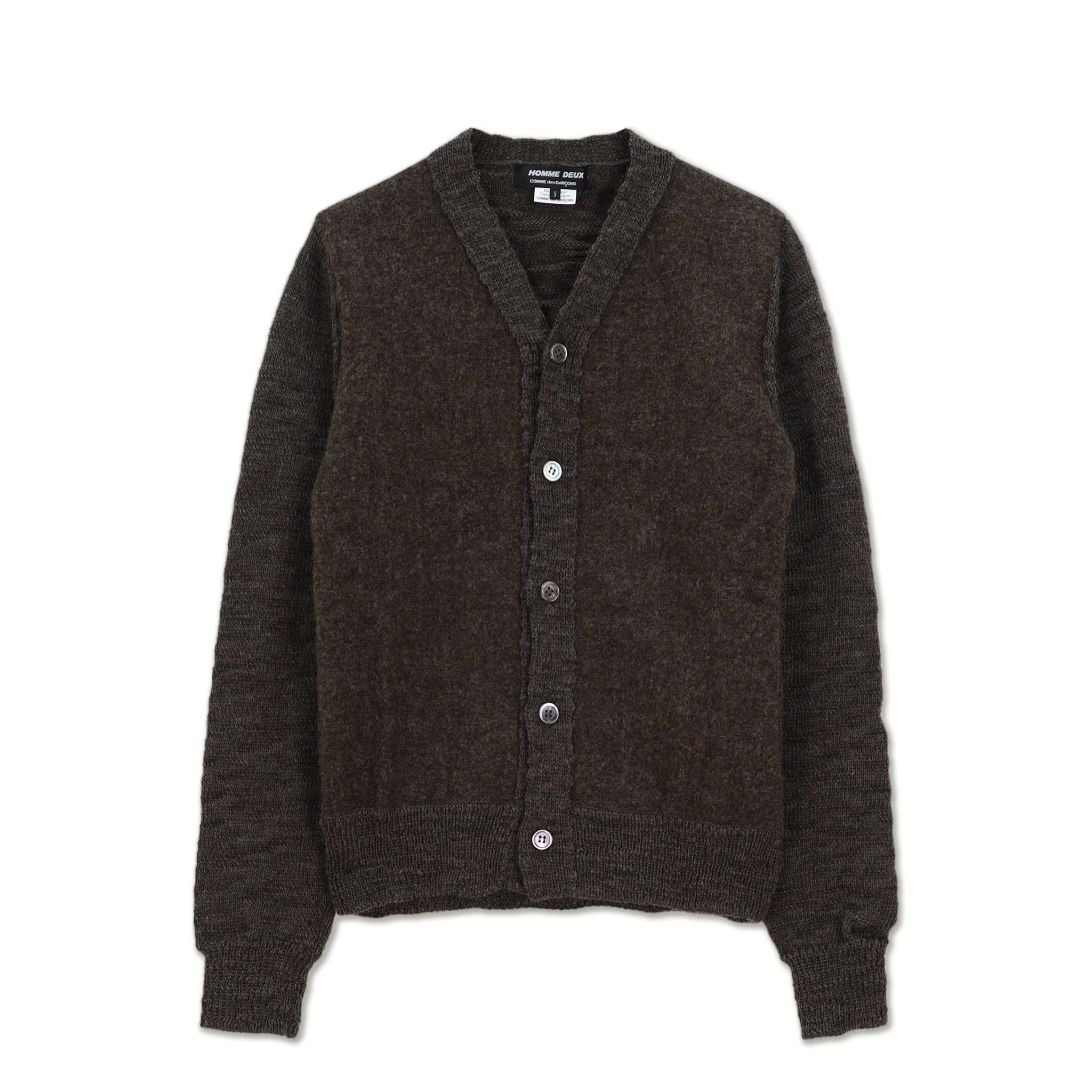 Brown Heavy Wool Cardigan