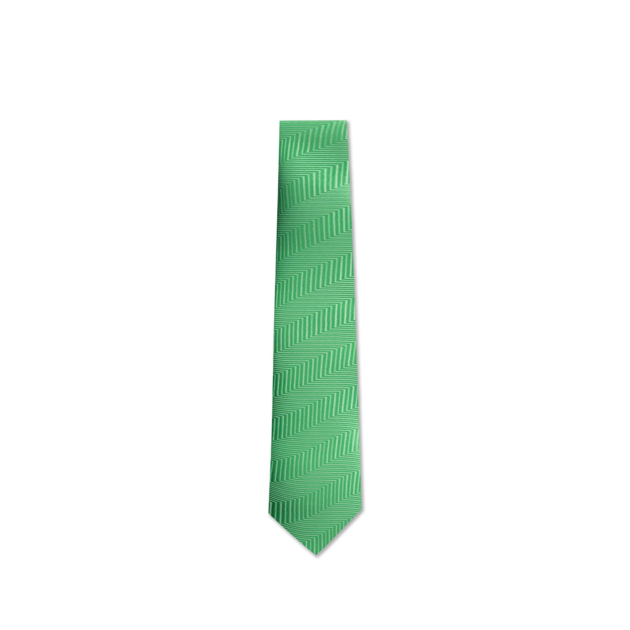 Herringbone Silk Green Tie