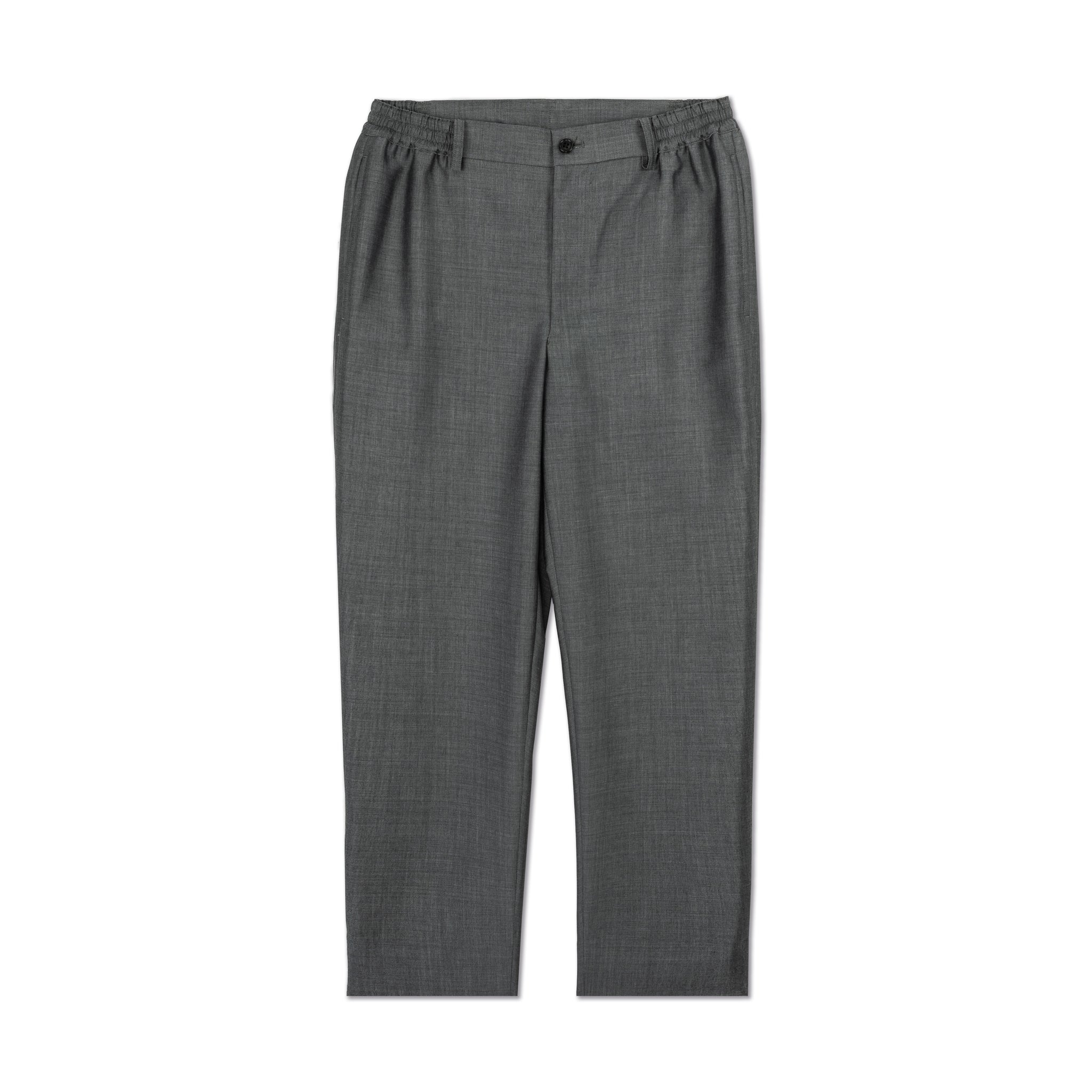 Grey Wool Mohair Semi Elasticated Pant