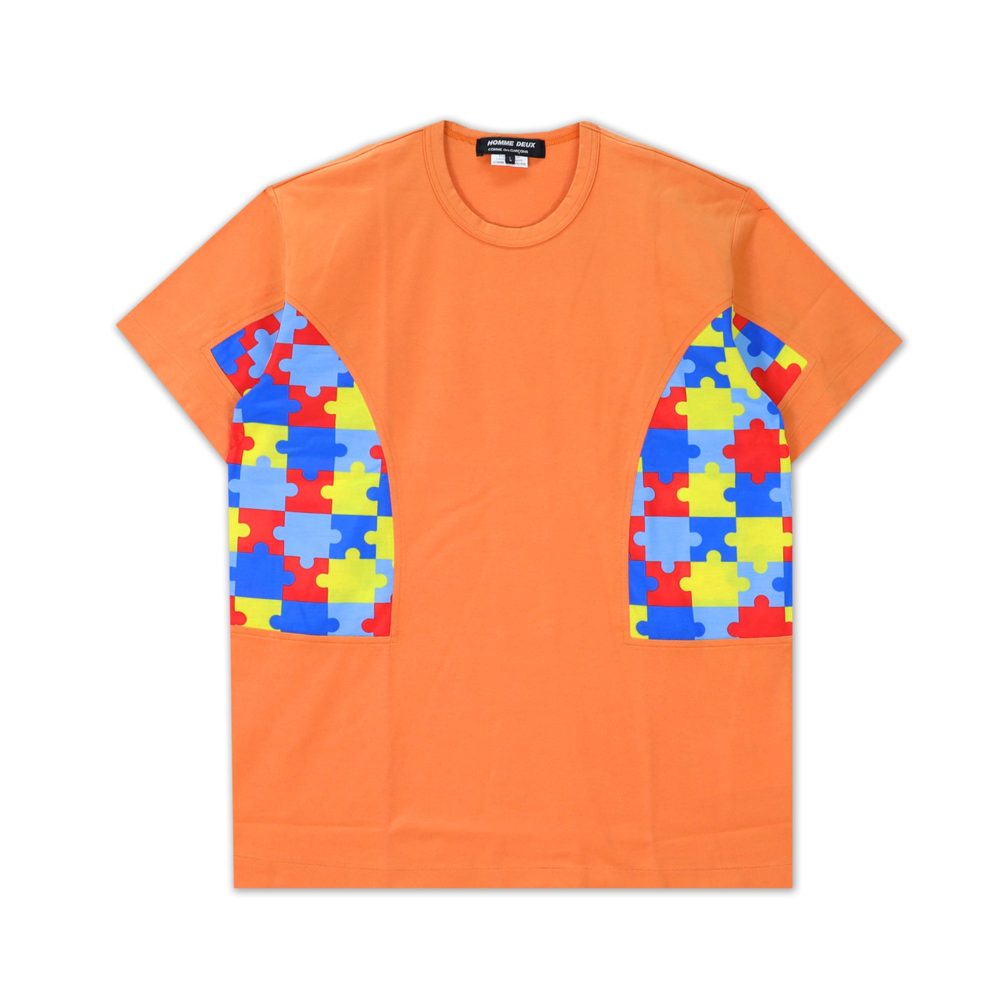 Puzzle Panel Orange T-Shirt