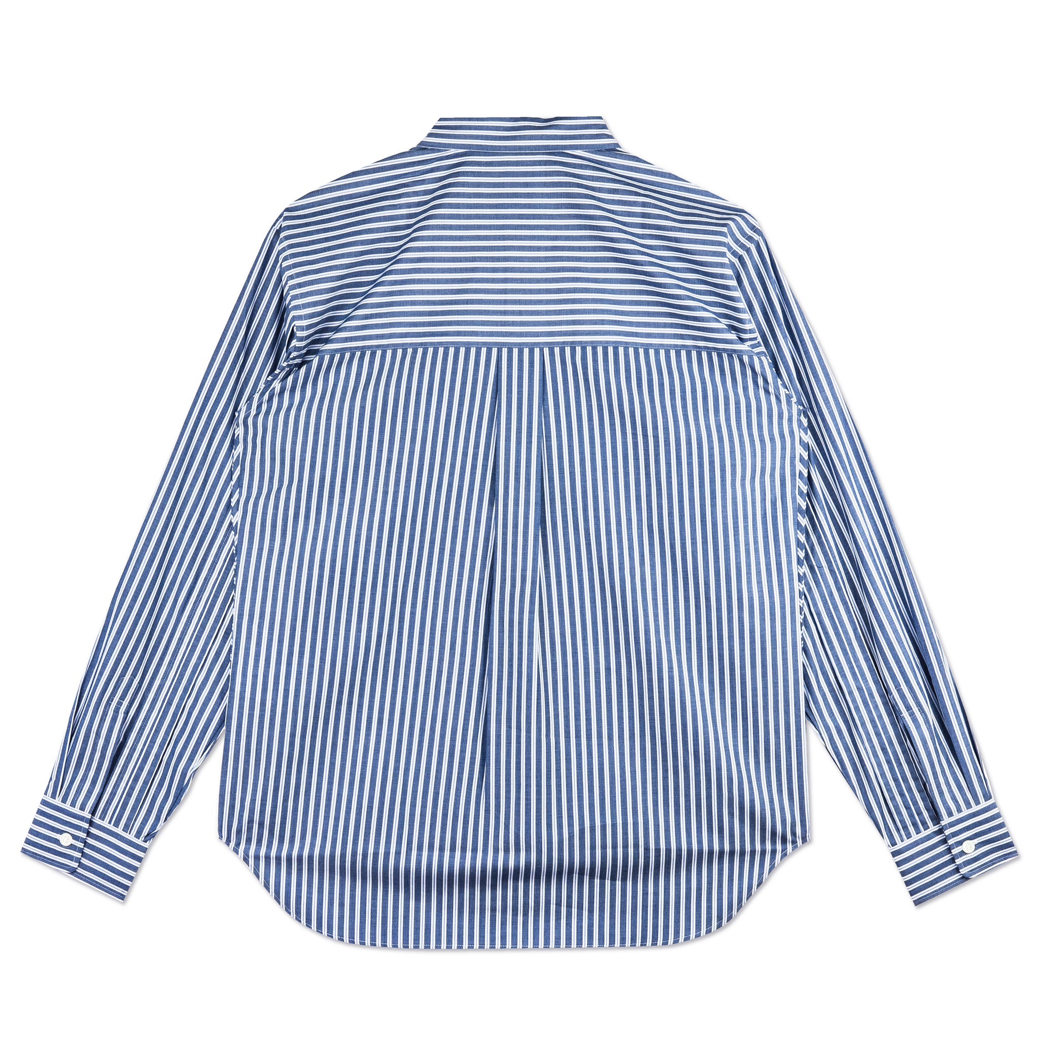 Cotton Broad Blue Stripe Shirt