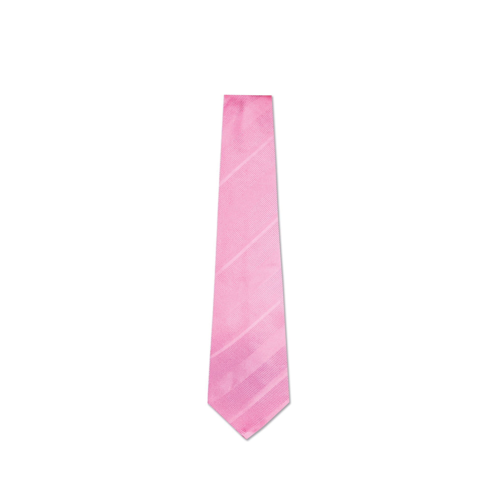 Pink Diagonal Pattern Silk Tie