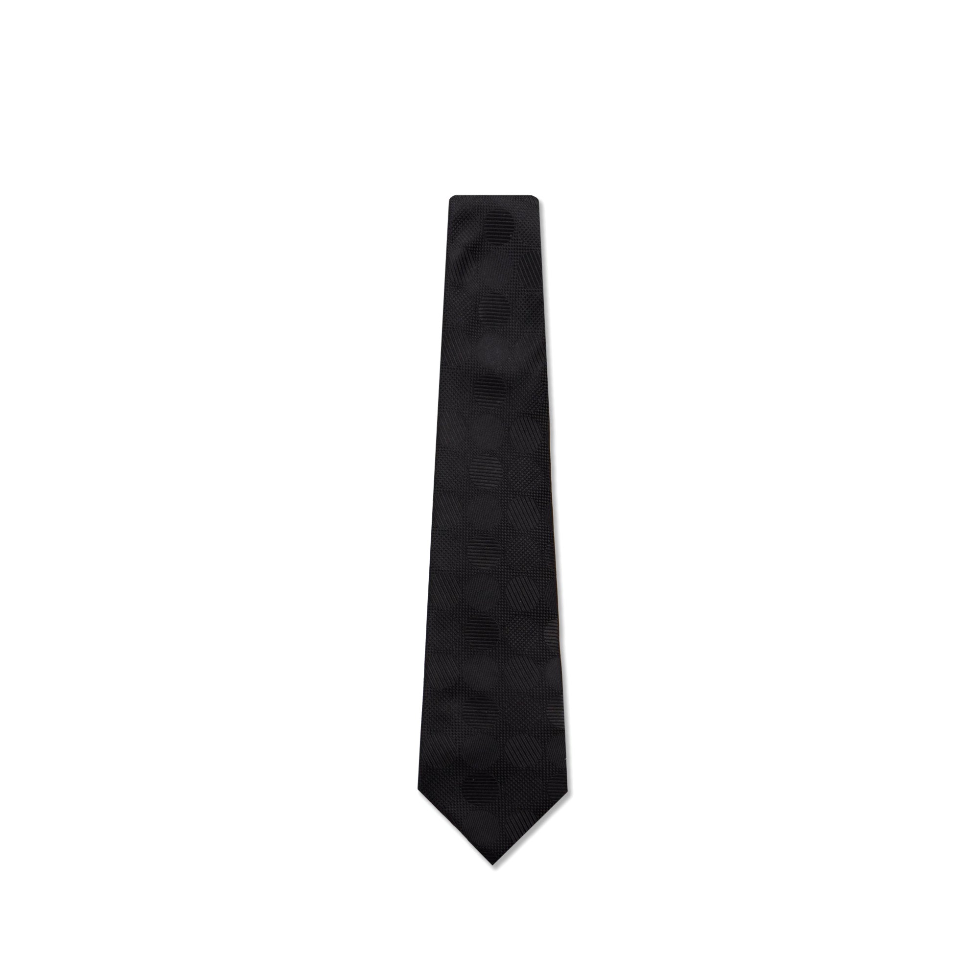 Silk Black Dot Pattern Tie