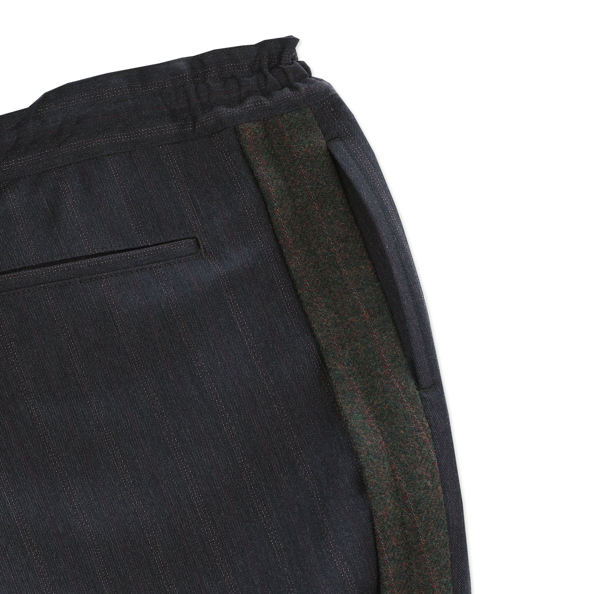 Dark Brown Tweed Stripe Pant