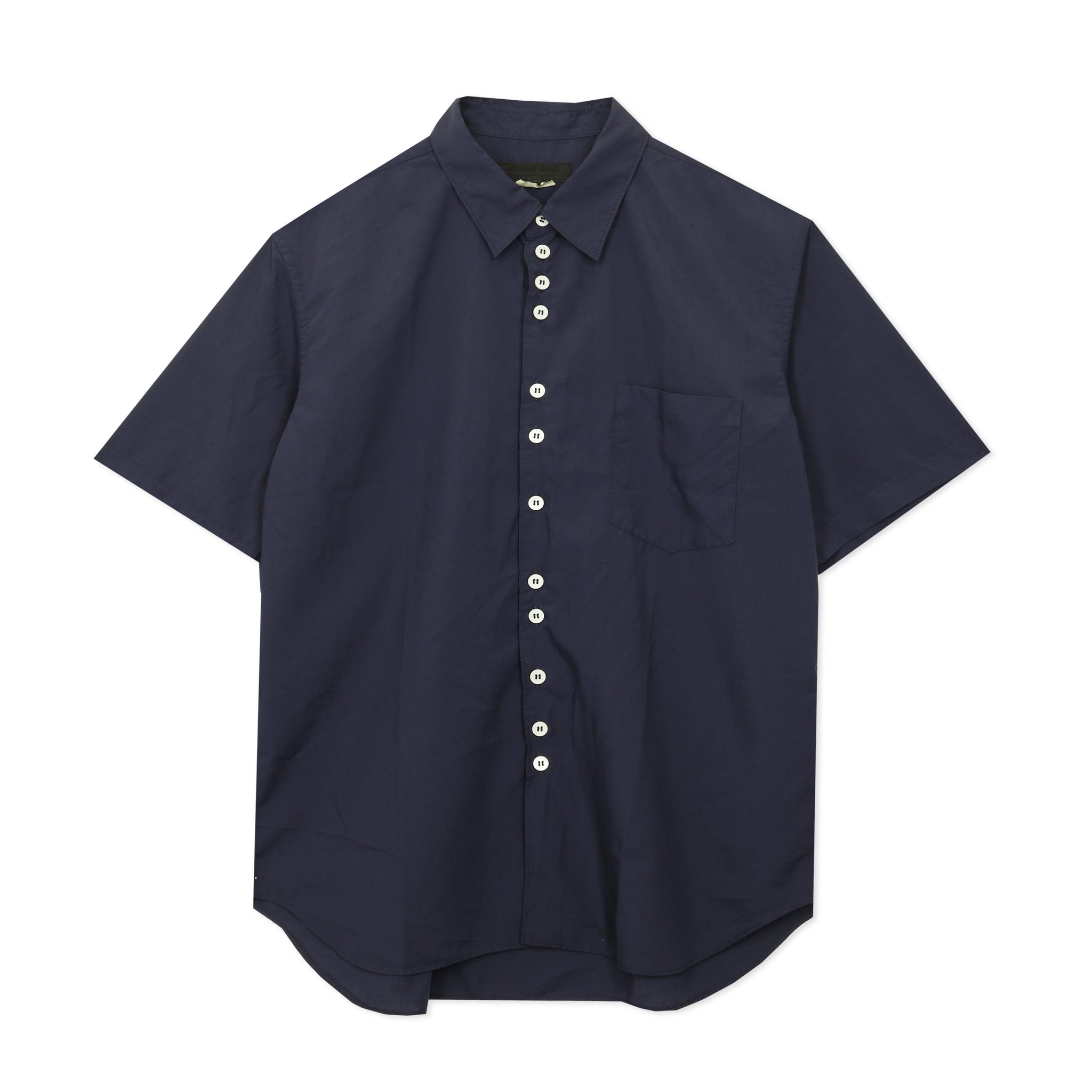 Poly Multiple Centre Button S/S Shirt