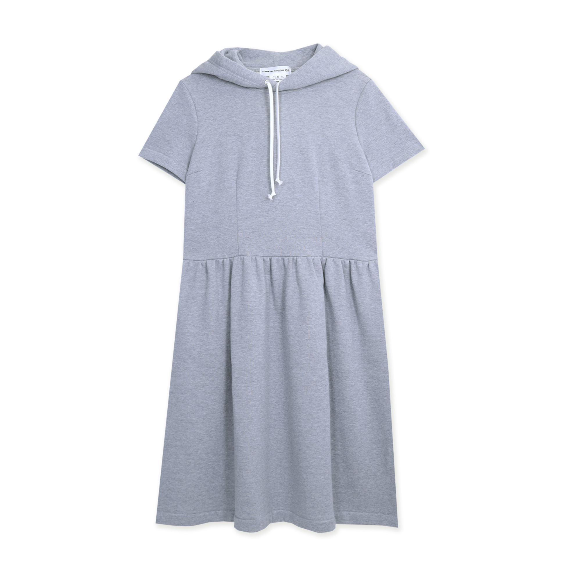 Hooded Sweatshirt Dress Grey