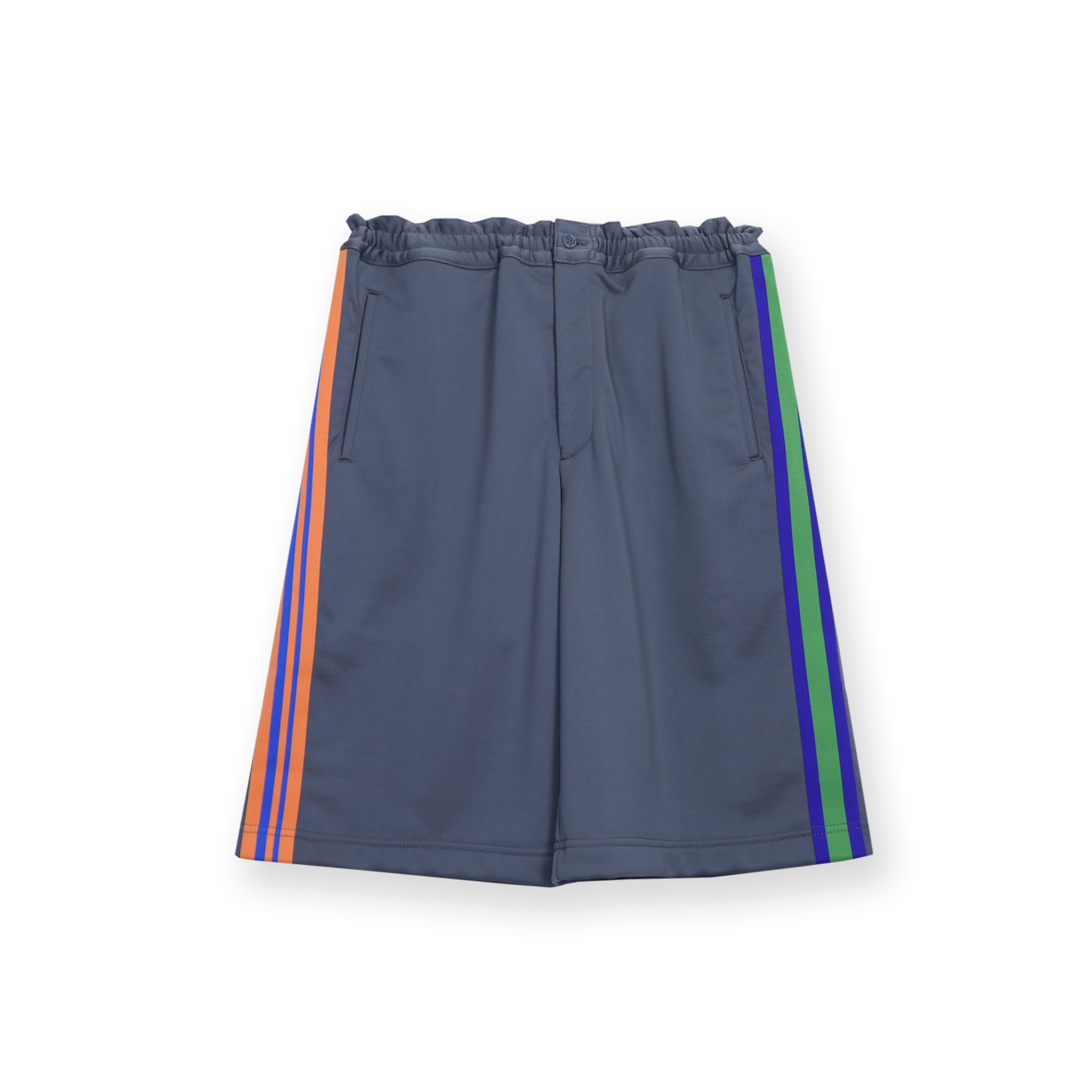 Elasticised Grey Side Panel Shorts