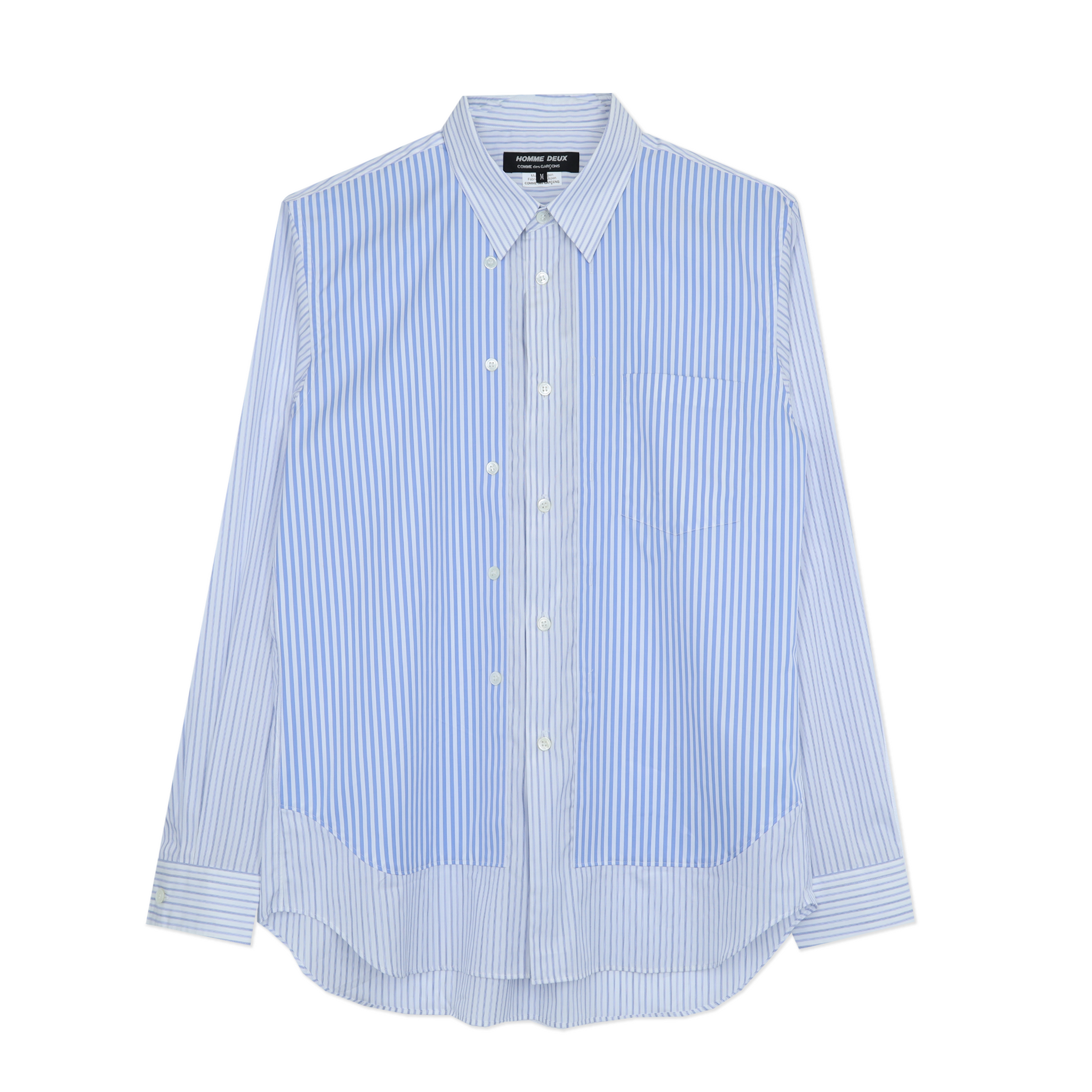 Panel Stripe Multiple Button Shirt