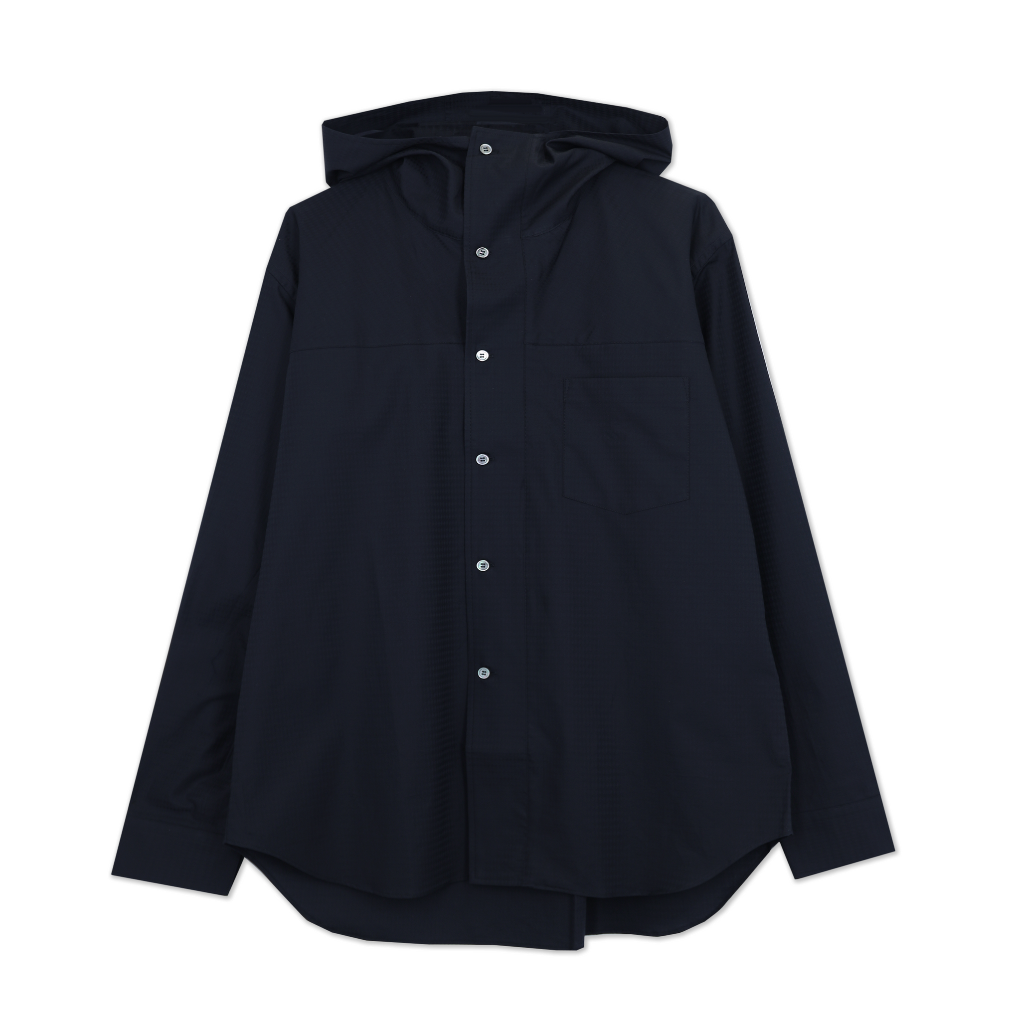 Diamond Dobby Weave Hooded Shirt