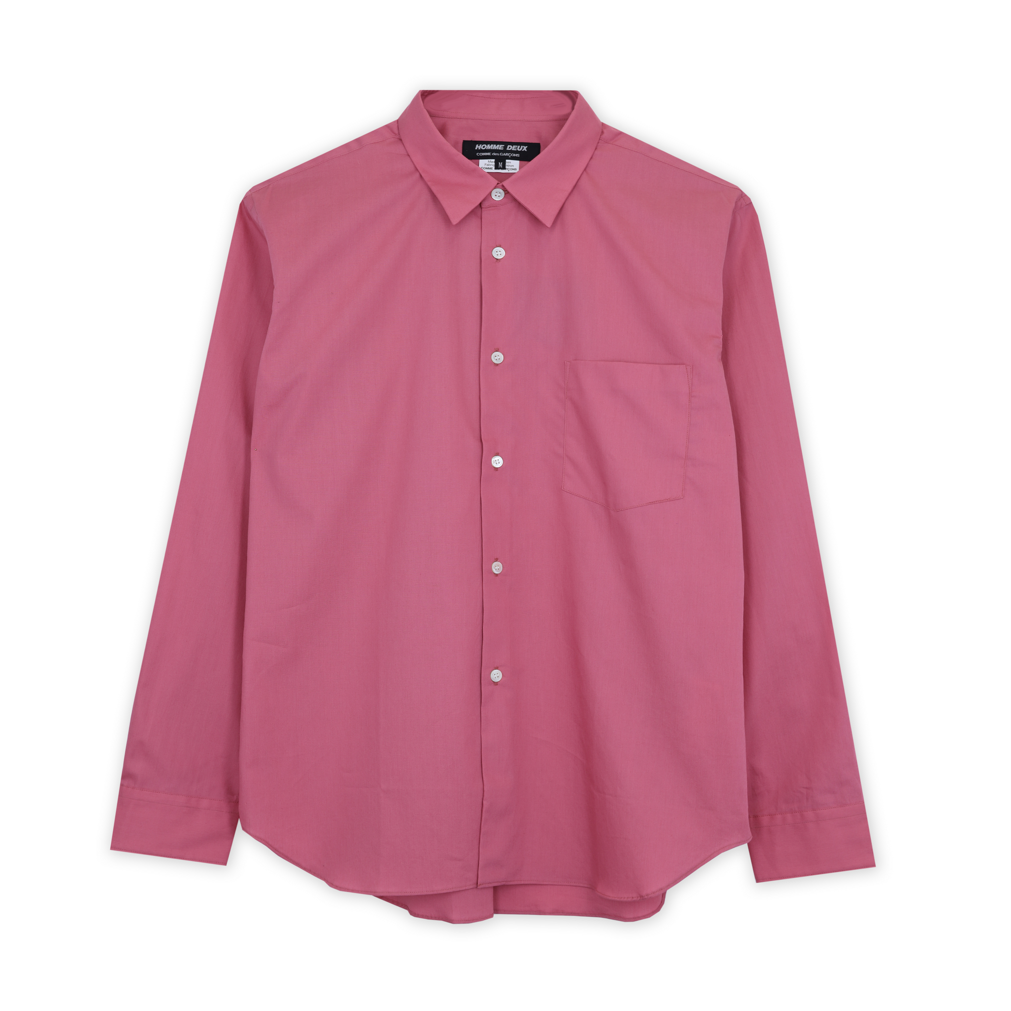 Salmon Pink Cotton Broad Shirt