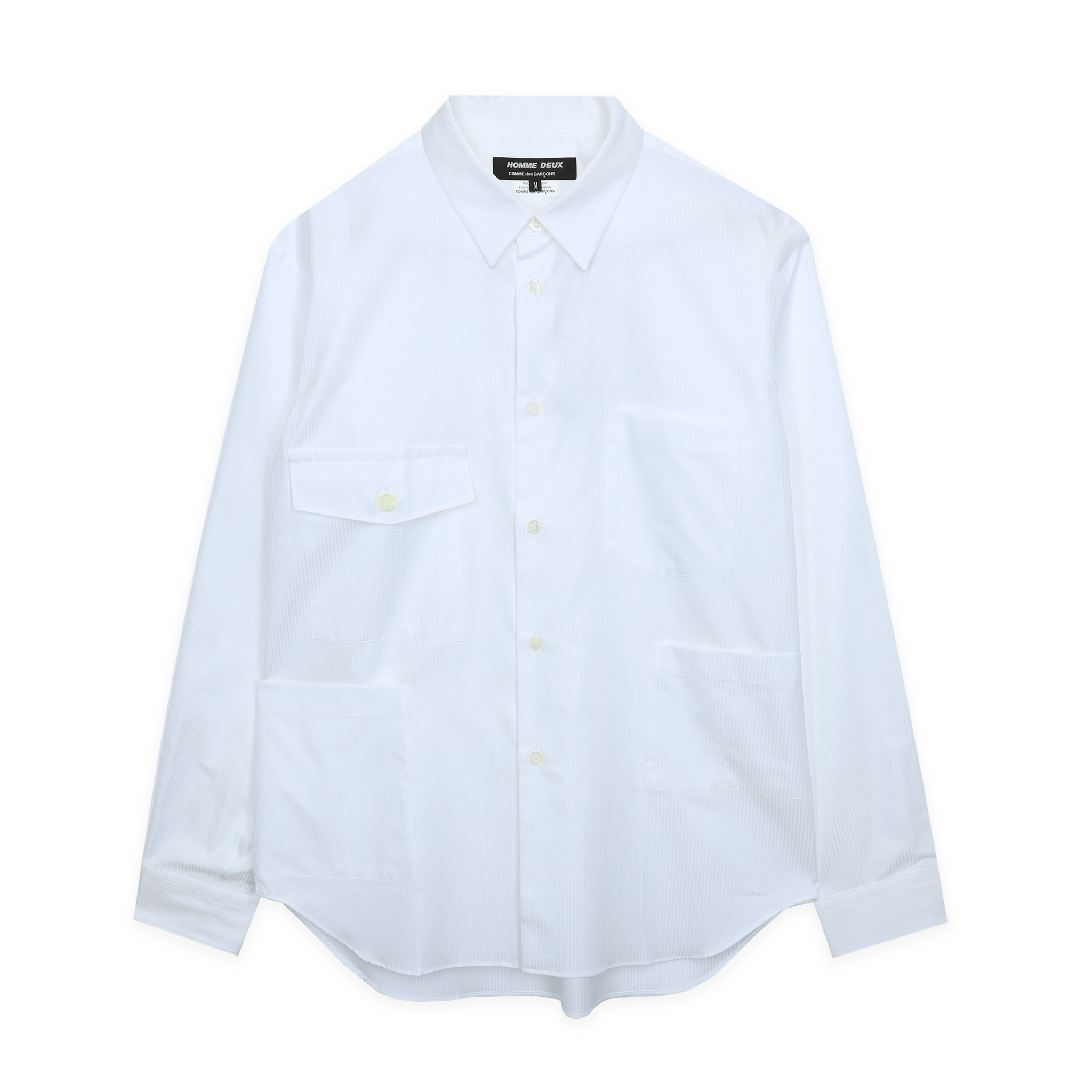 Herringbone Stripe Pocketed Shirt