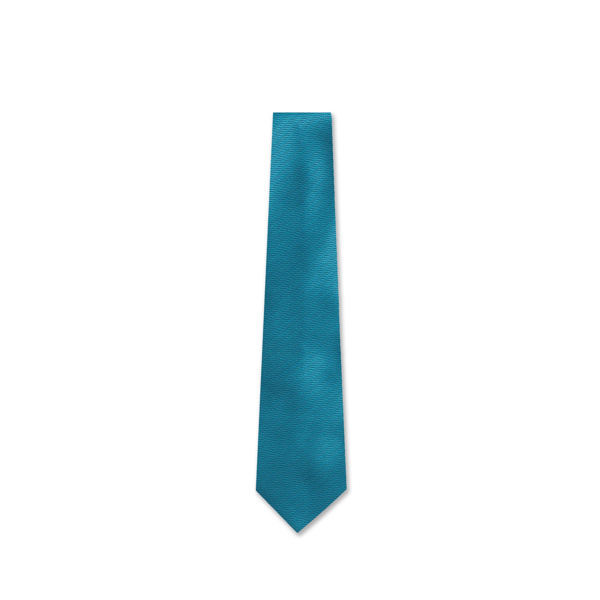 Diagonal Weave Blue Silk Tie