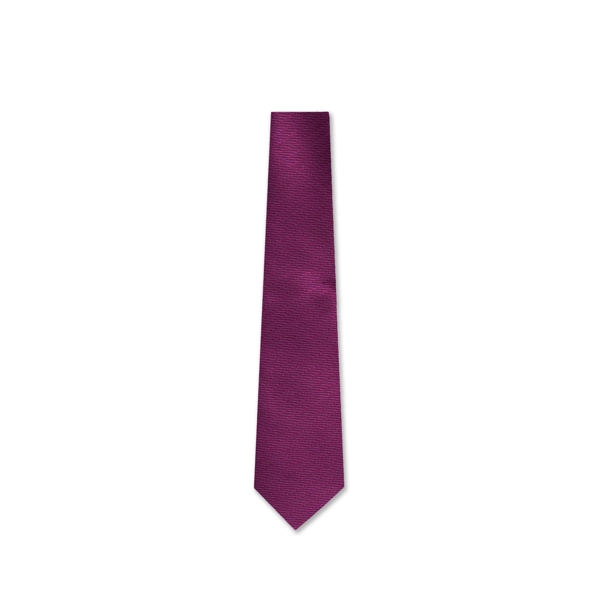 Diagonal Weave Purple Silk Tie