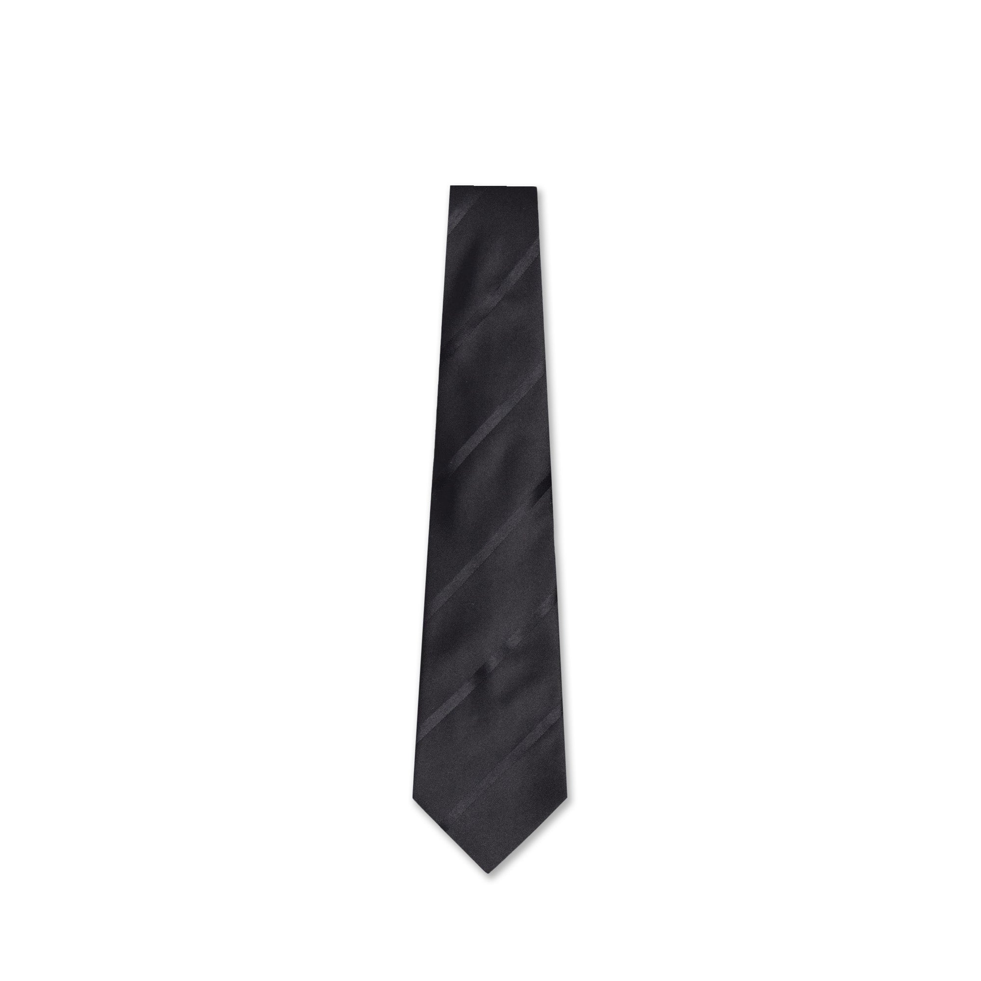 Thin Diagonal Stripe Silk Tie