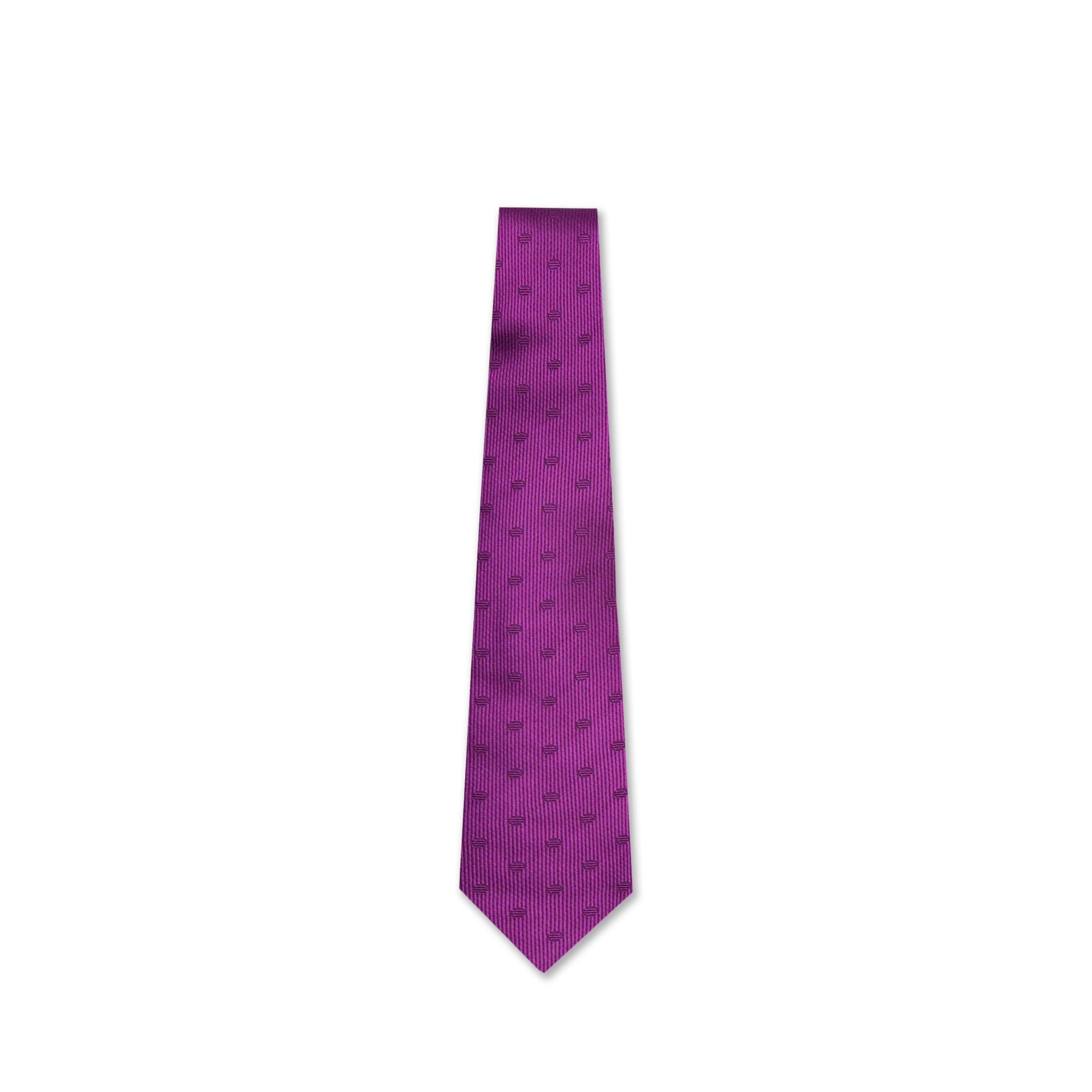 Purple Polka Dot Silk Tie
