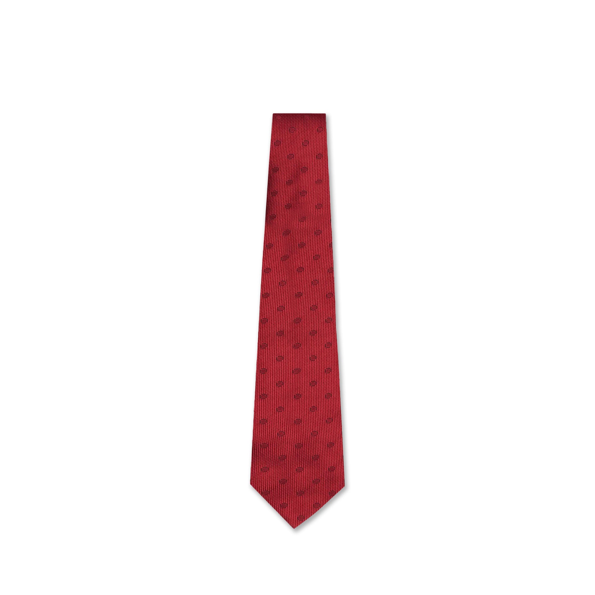 Red Polka Dot Silk Tie