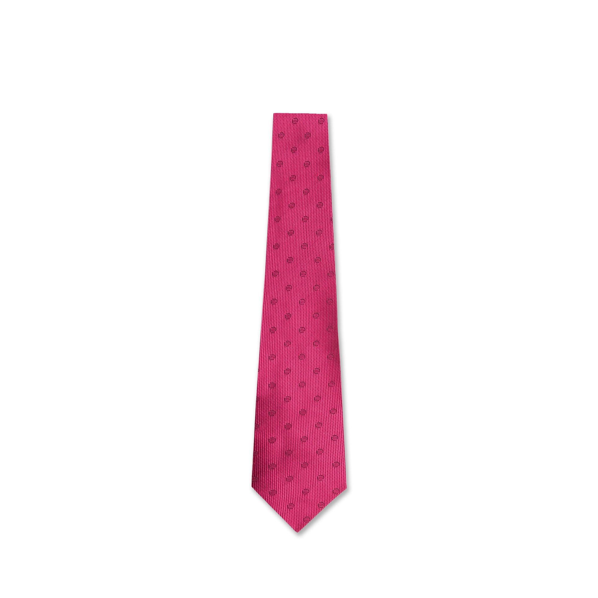 Pink Polka Dot Silk Tie