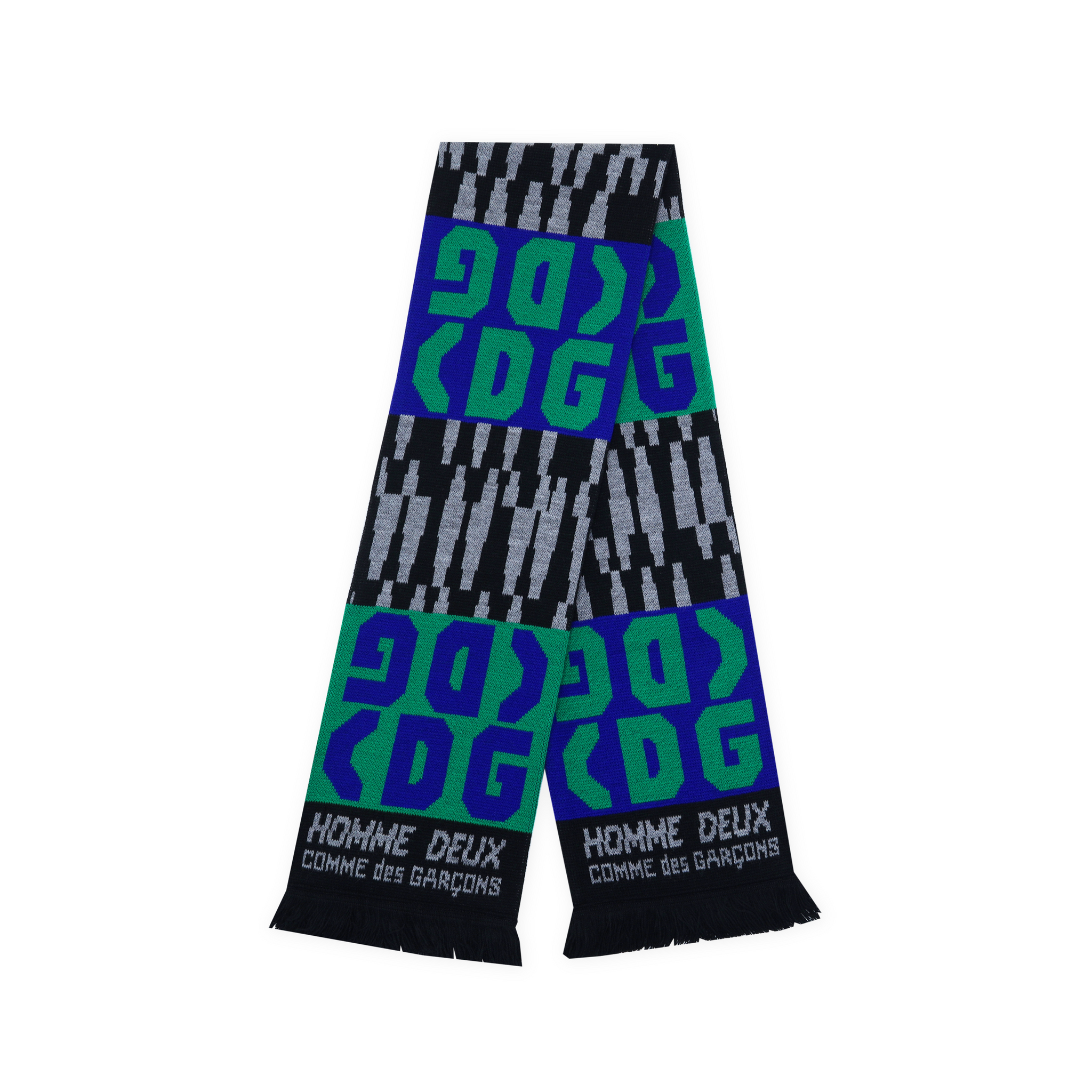 Jacquard CDG Logo Scarf
