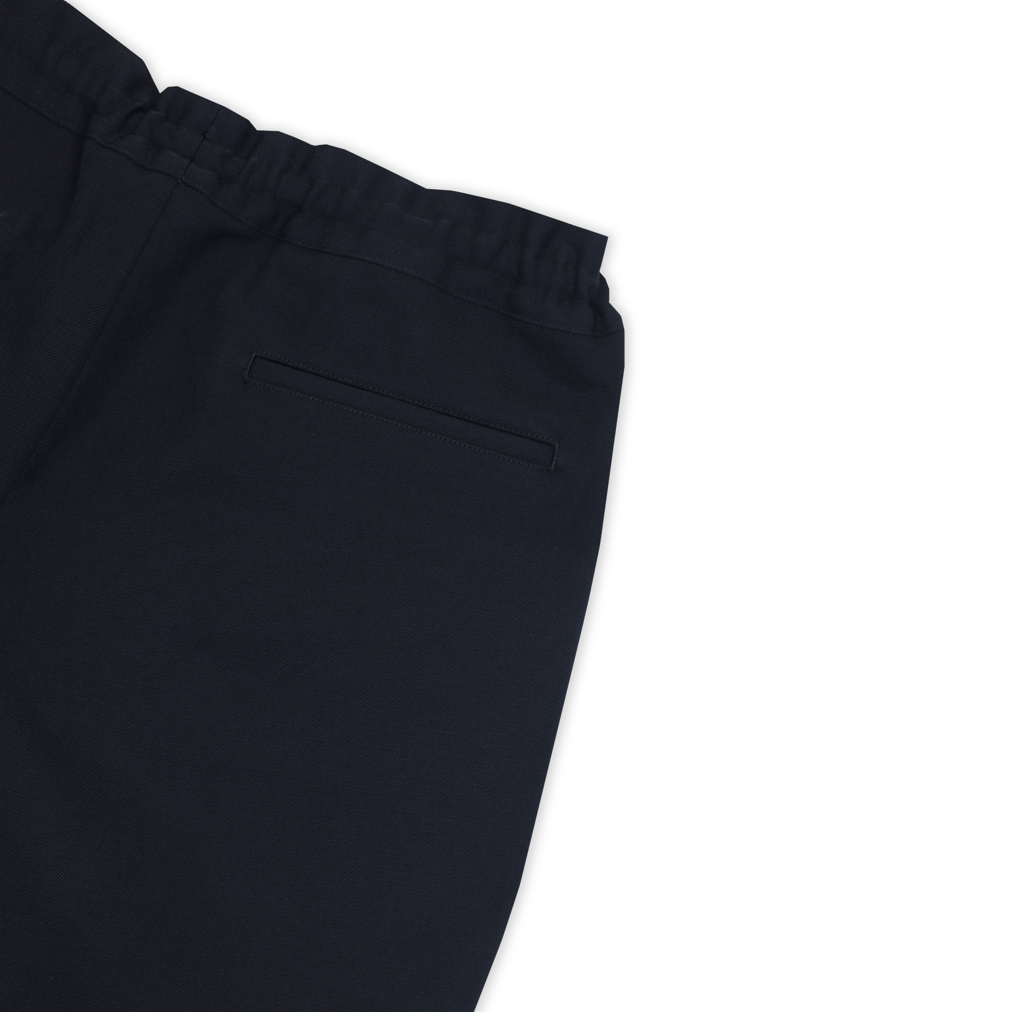 Thick Gabardine Elastic Waist Pant