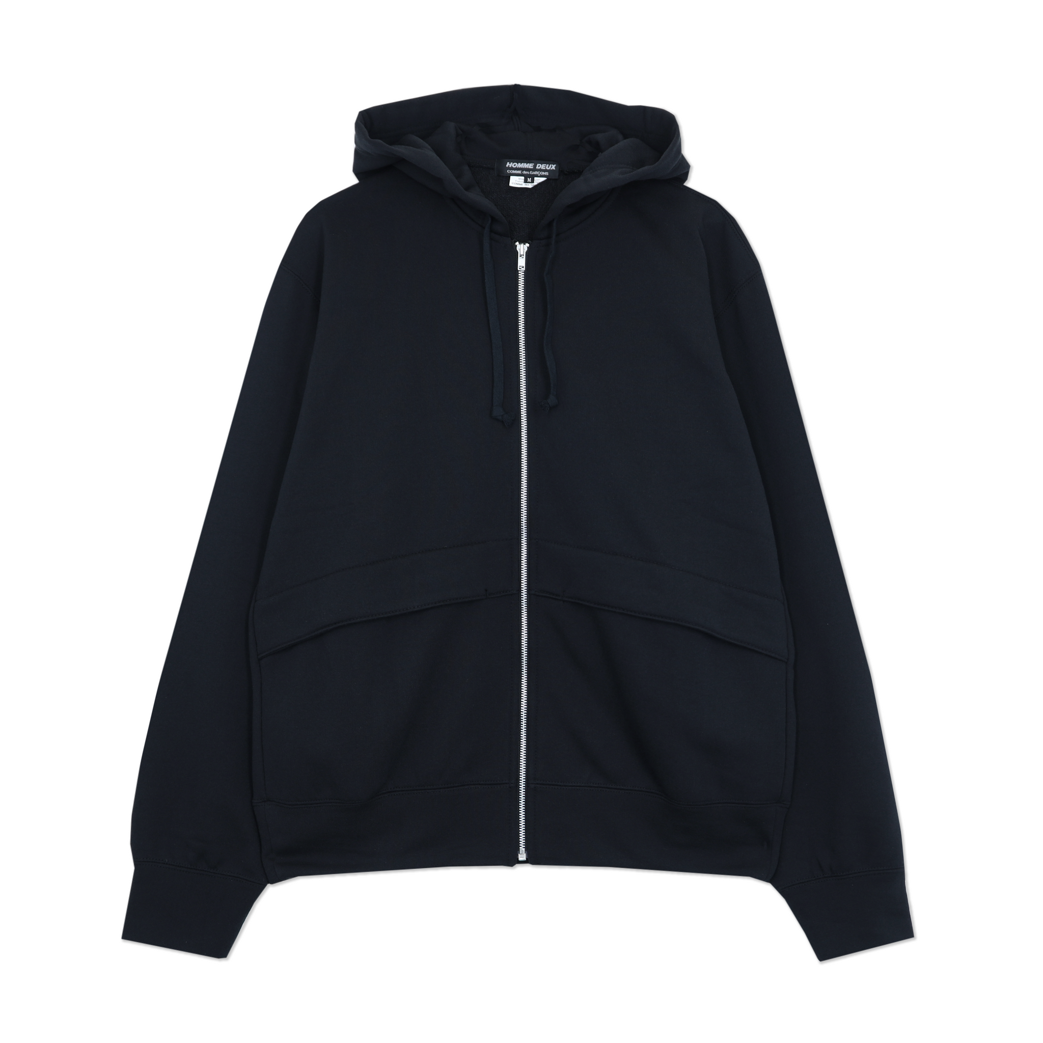 French Seam Zip Hooded Sweatshirt